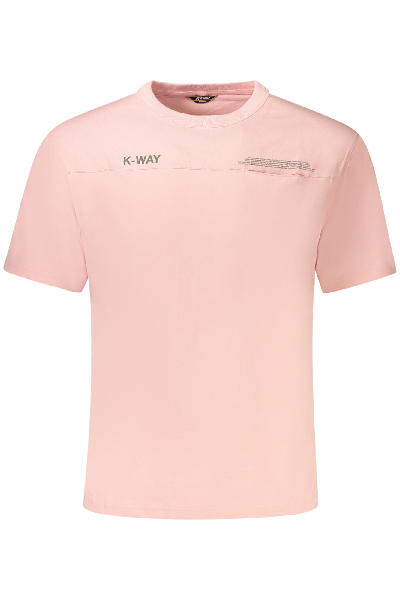 K-WAY SHORT SLEEVE T-SHIRT MEN PINK