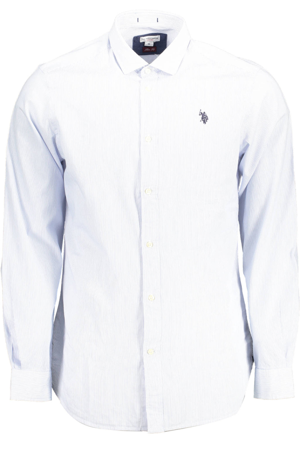 US POLO SHIRT LONG SLEEVE MAN LIGHT BLUE