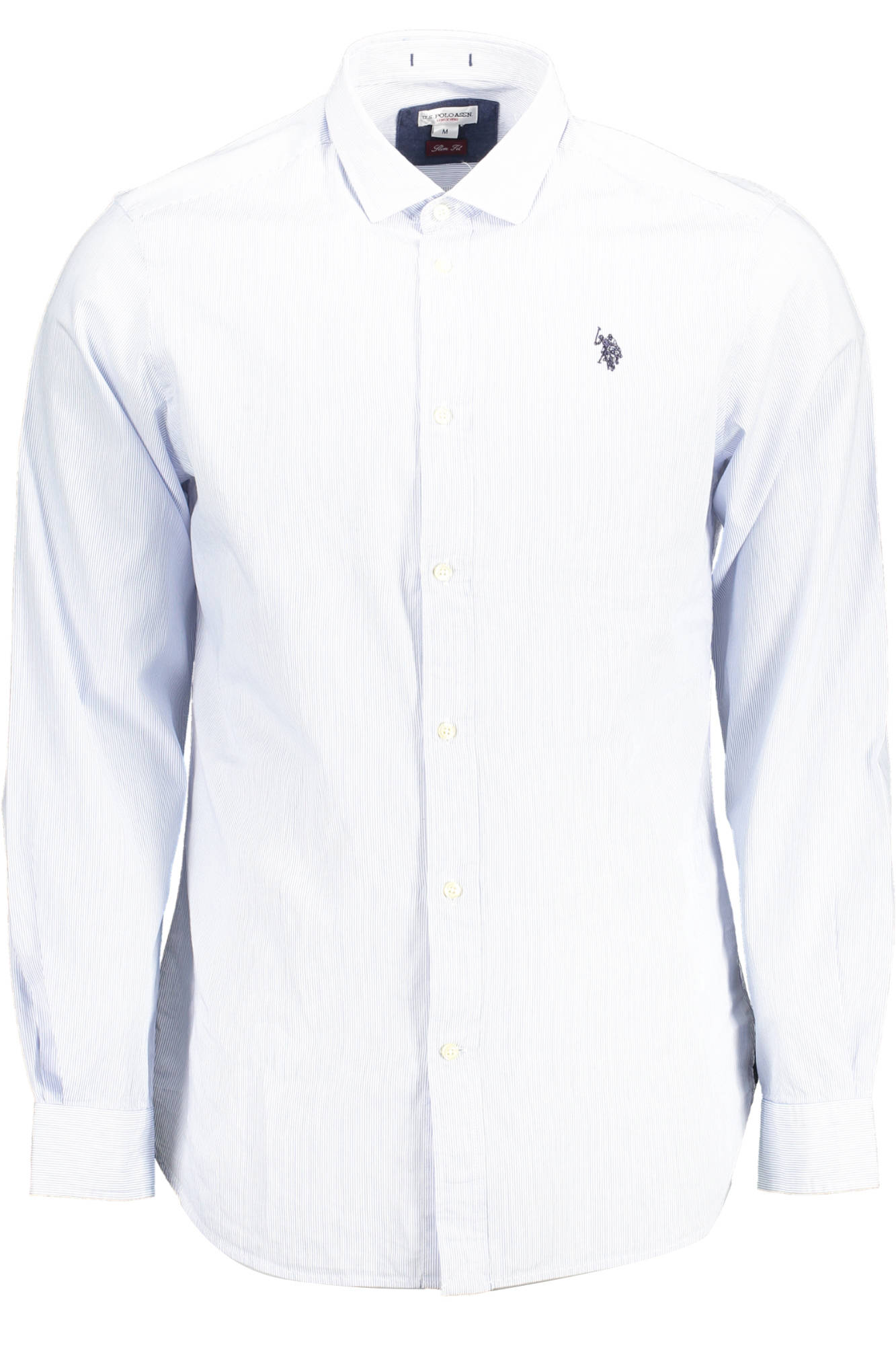 US POLO SHIRT LONG SLEEVE MAN LIGHT BLUE