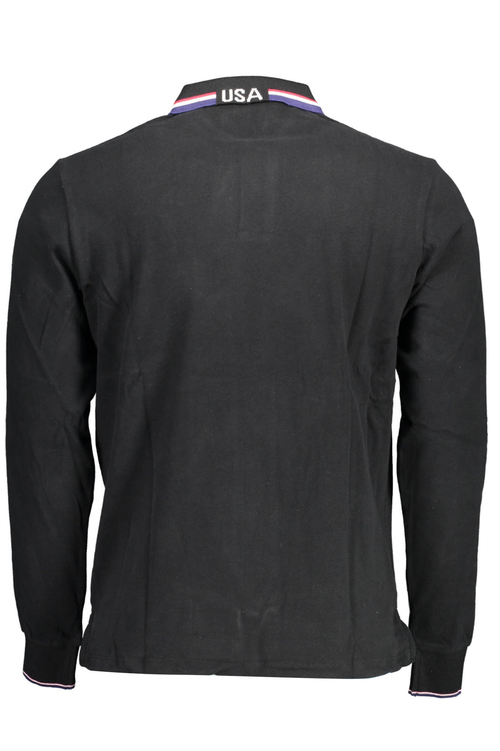 US POLO MEN'S LONG SLEEVED POLO BLACK