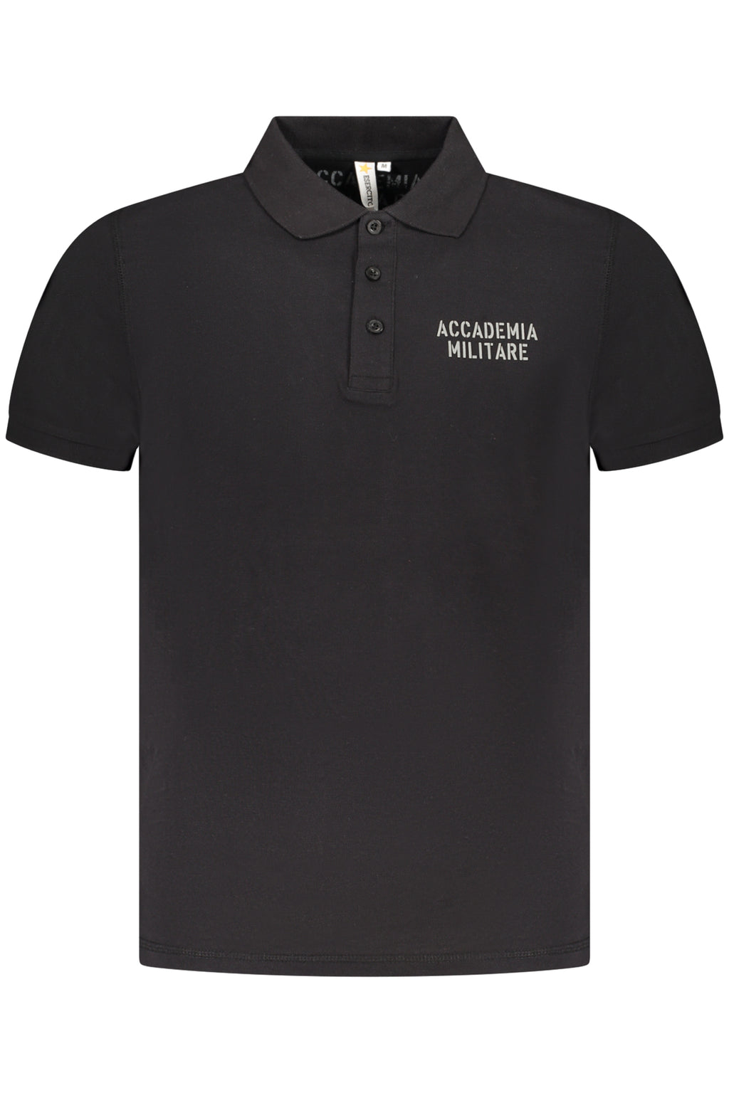 MILITARY ACADEMY BLACK MEN'S SHORT SLEEVE POLO