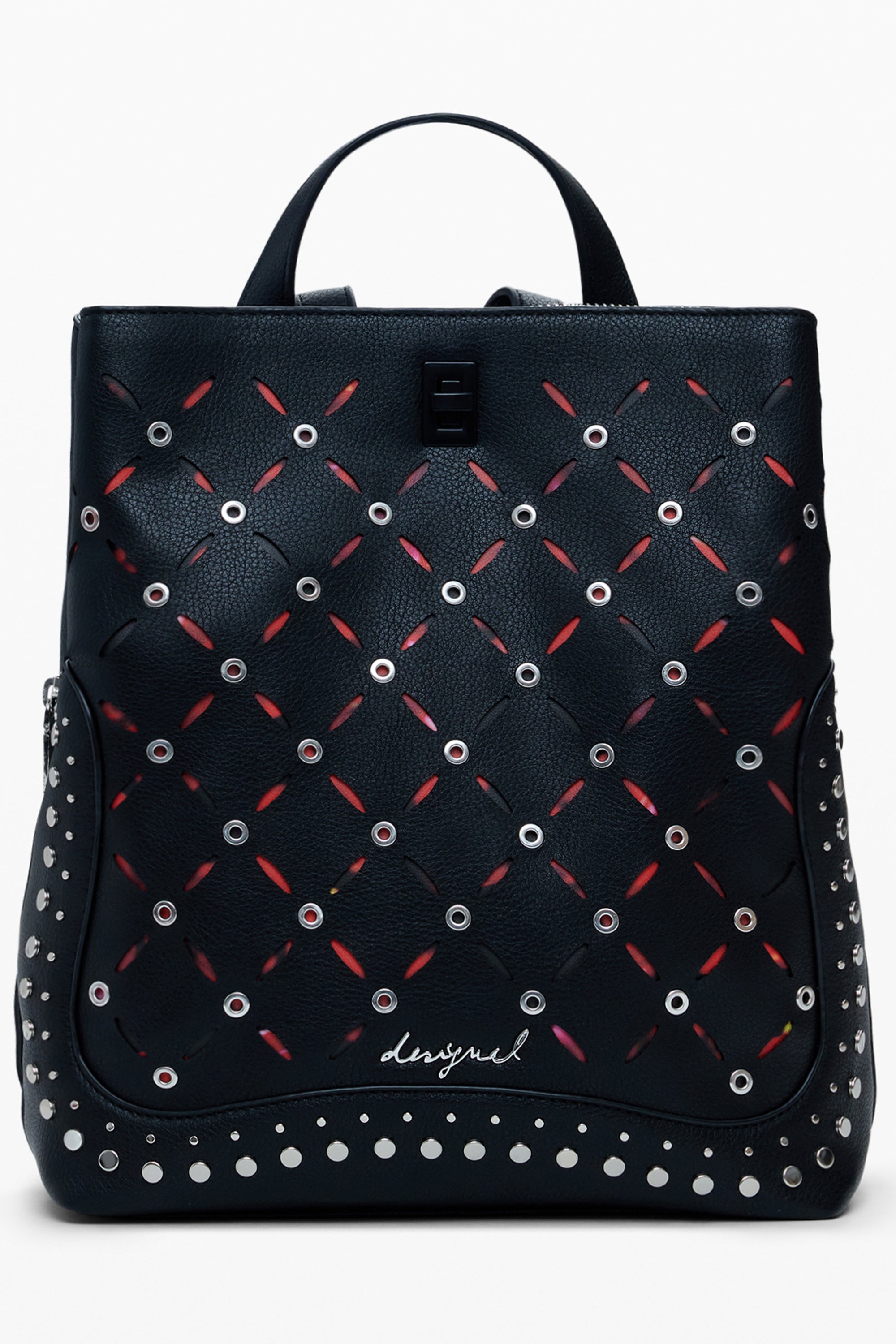 DESIGUAL WOMEN'S BLACK BACKPACK