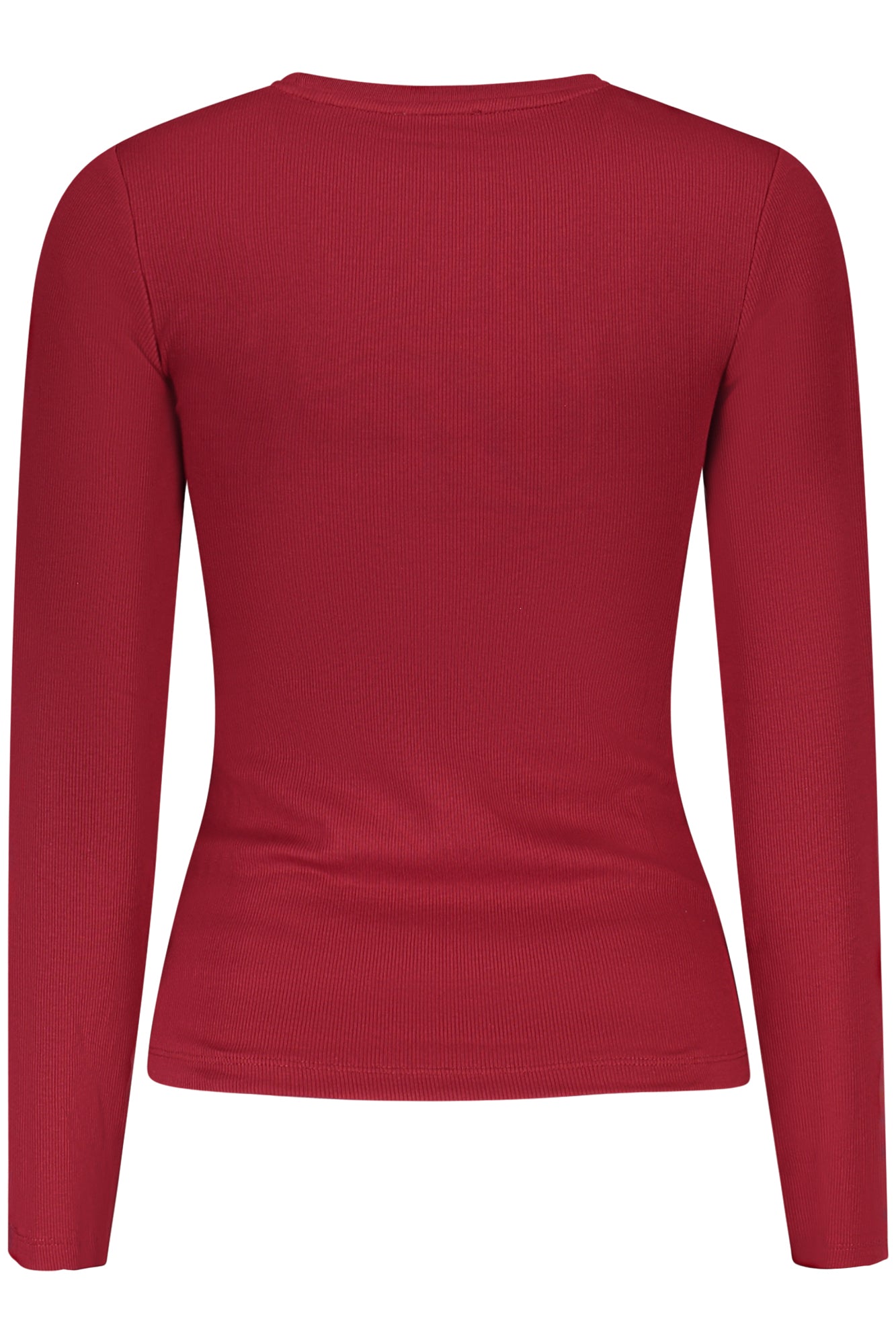 GUESS JEANS WOMEN'S LONG-SLEEVED T-SHIRT, RED