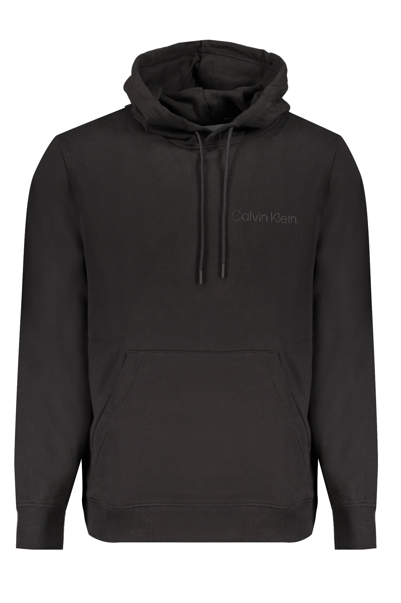 CALVIN KLEIN MEN'S BLACK ZIP-OUT SWEATSHIRT
