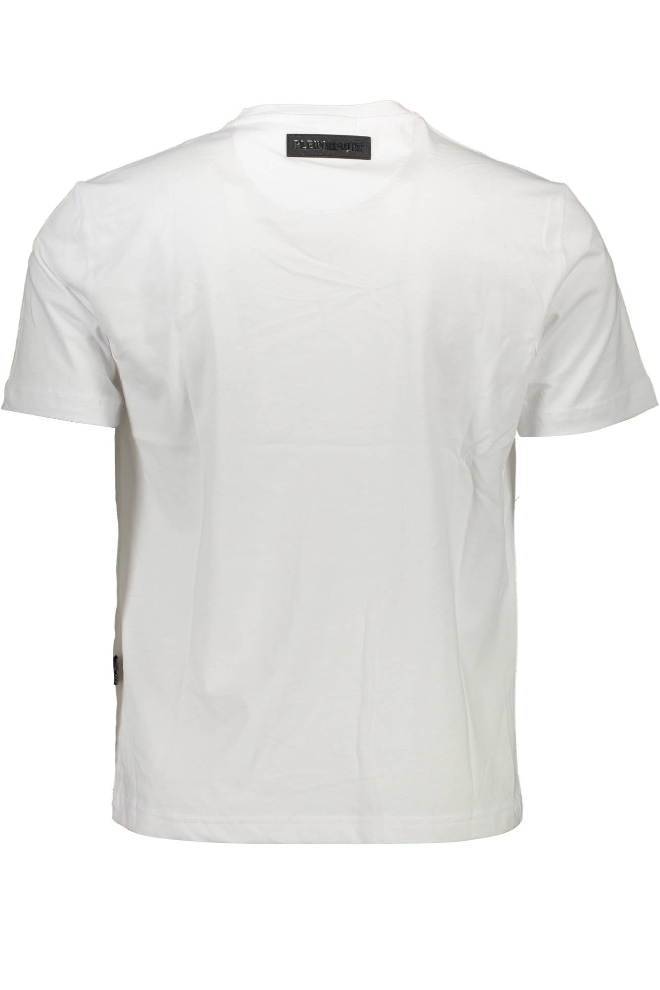 PLEIN SPORT WHITE MEN'S SHORT SLEEVE T-SHIRT