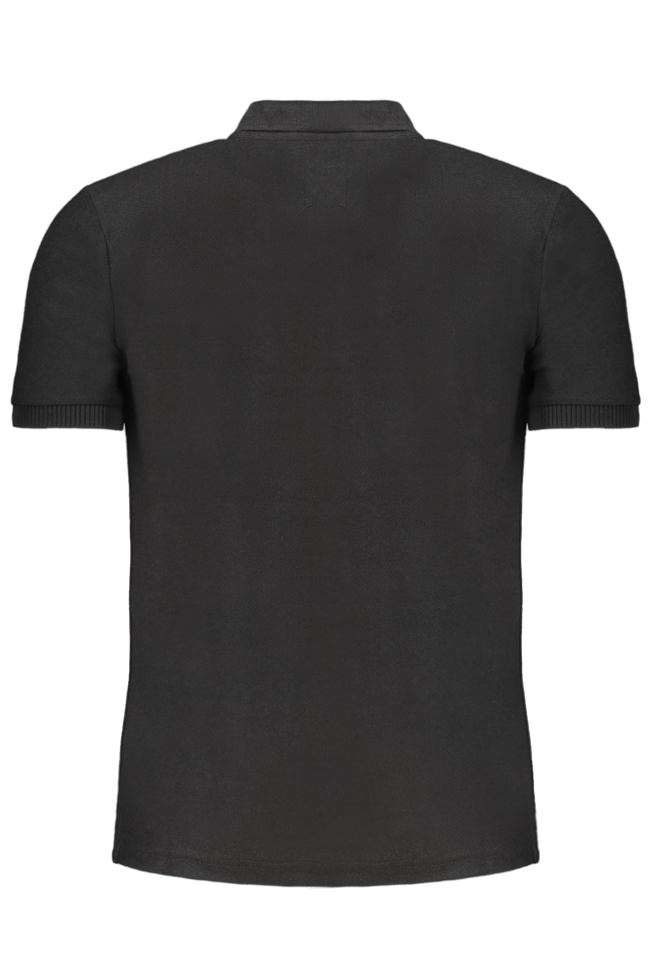GIAN MARCO VENTURI MEN'S BLACK SHORT SLEEVED POLO SHIRT