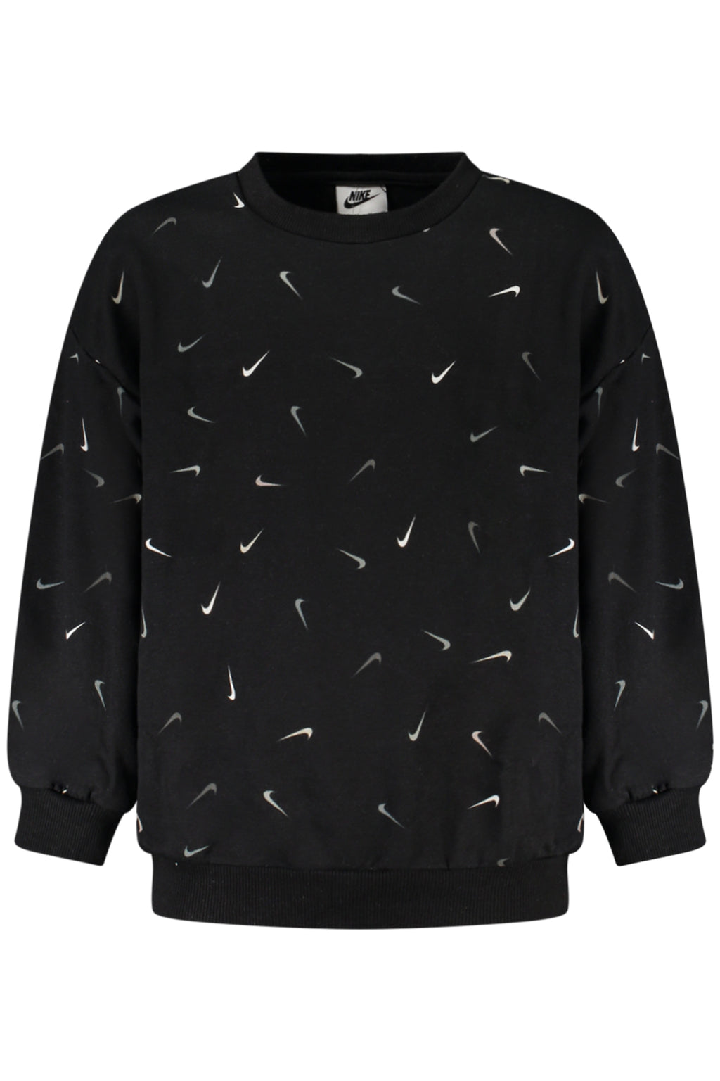 NIKE KIDS' BLACK ZIP-UP SWEATSHIRT