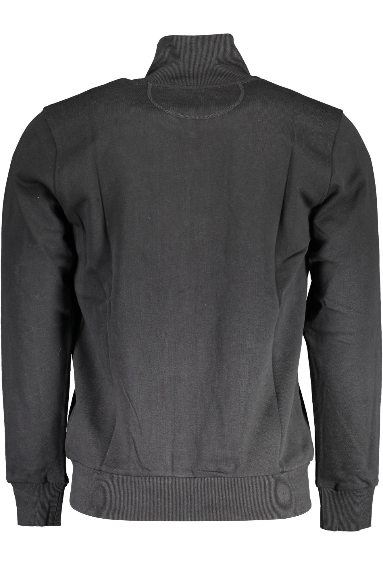 LA MARTINA MEN'S BLACK ZIPPED SWEATSHIRT