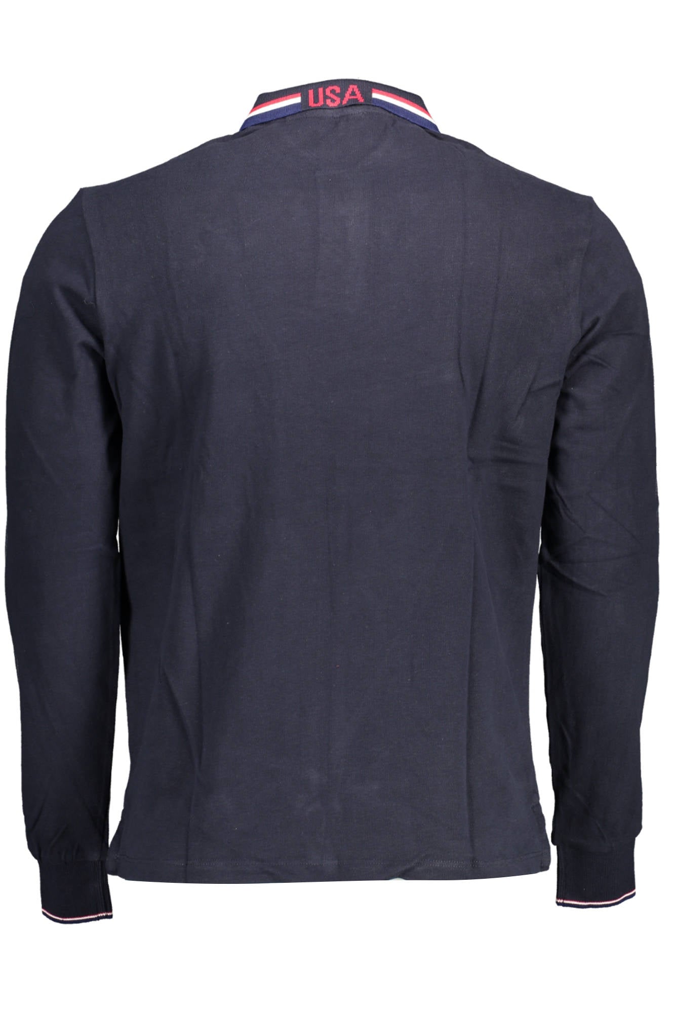 US POLO BLUE MEN'S LONG SLEEVED POLO SHIRT