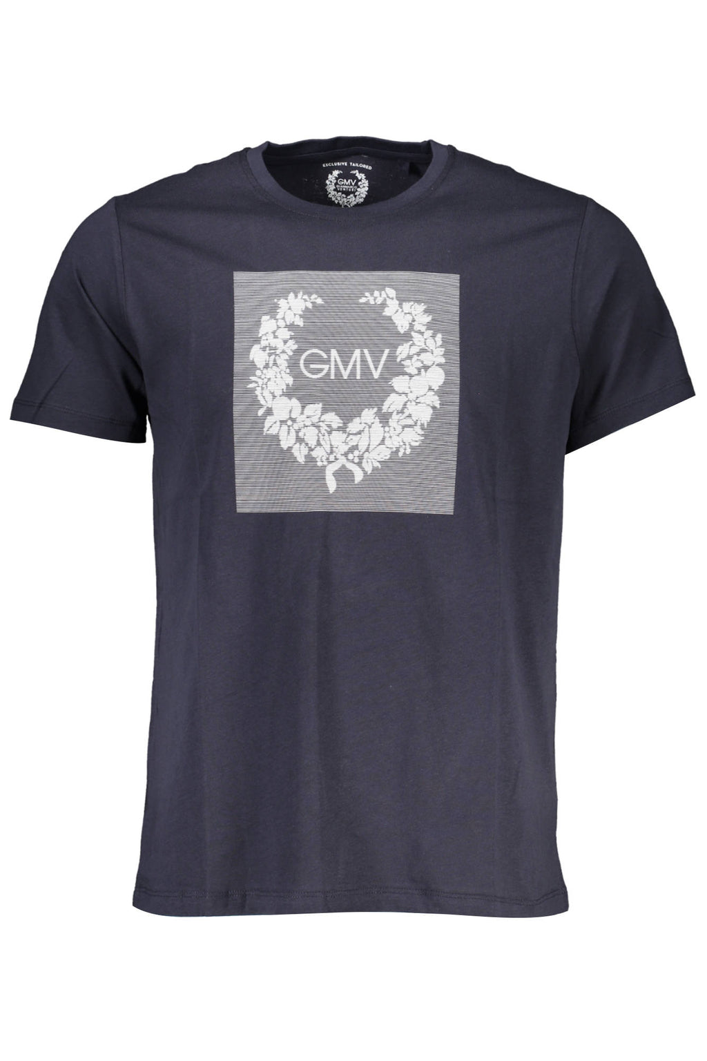 GIAN MARCO VENTURI MEN'S SHORT SLEEVED T-SHIRT BLUE