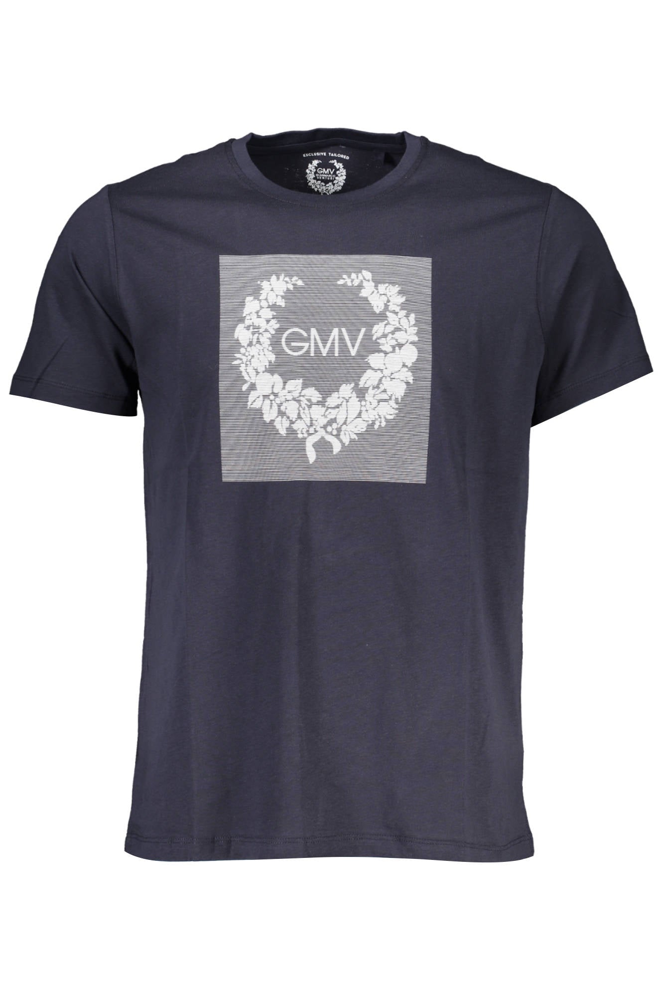 GIAN MARCO VENTURI MEN'S SHORT SLEEVED T-SHIRT BLUE