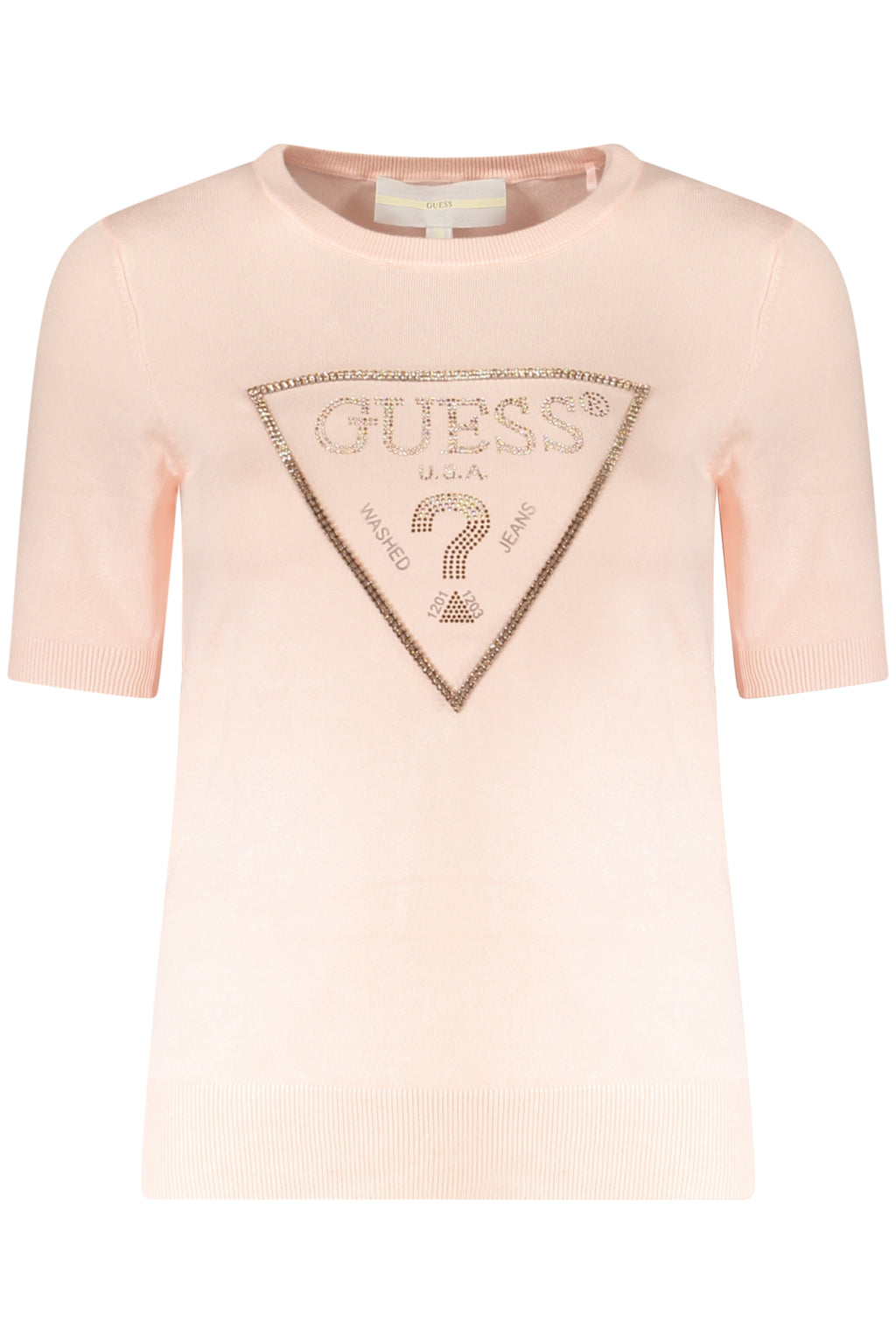 GUESS JEANS WOMEN'S PINK SWEATER