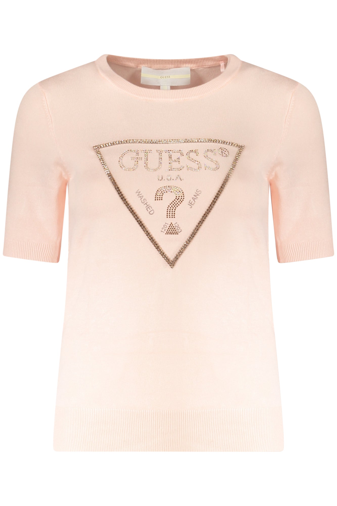 GUESS JEANS WOMEN'S PINK SWEATER
