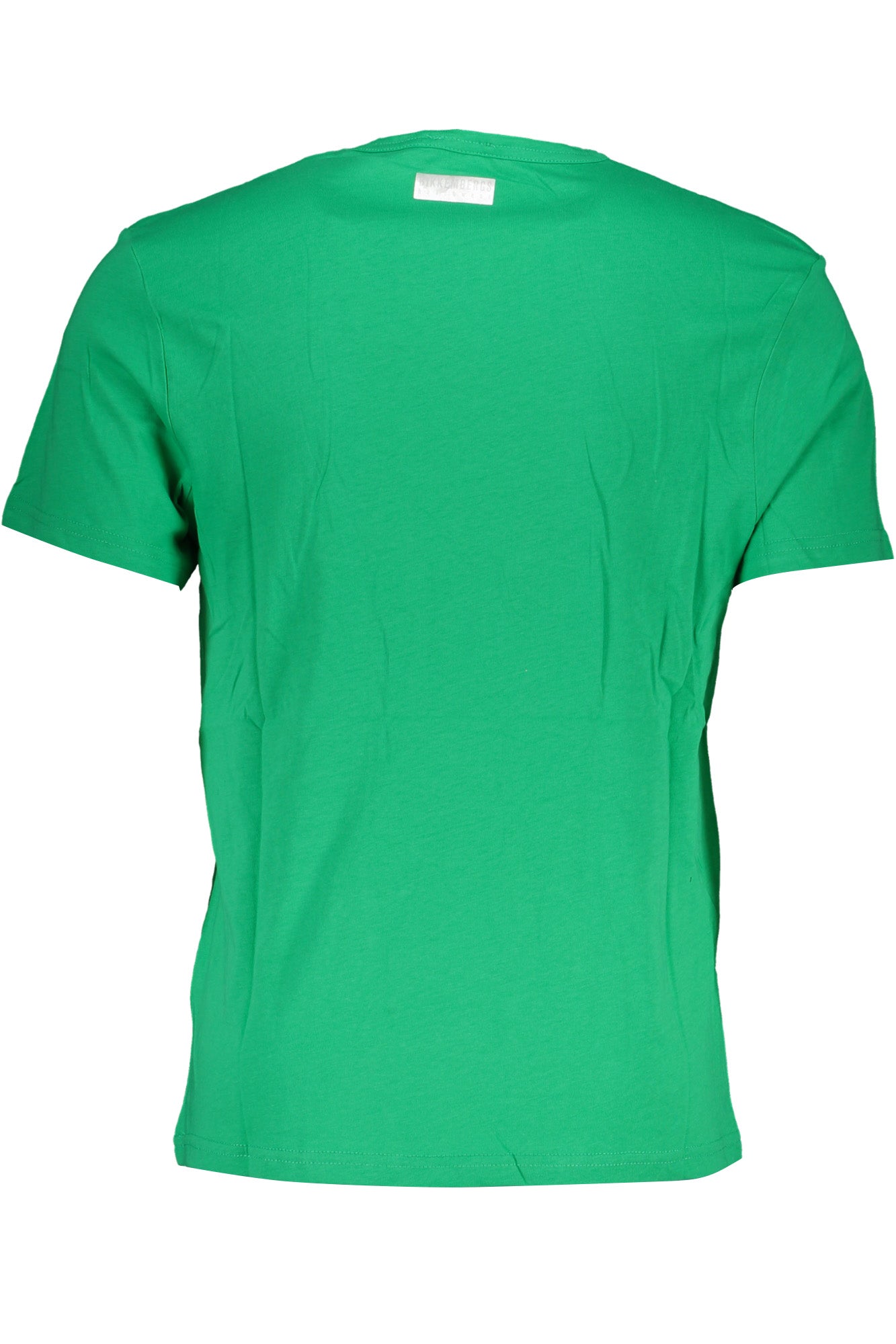 BIKKEMBERGS GREEN MEN'S SHORT SLEEVE T-SHIRT