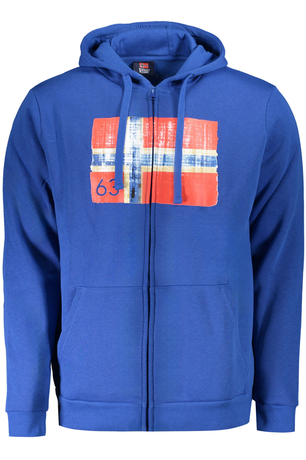 NORWAY 1963 MEN'S BLUE ZIP-UP SWEATSHIRT