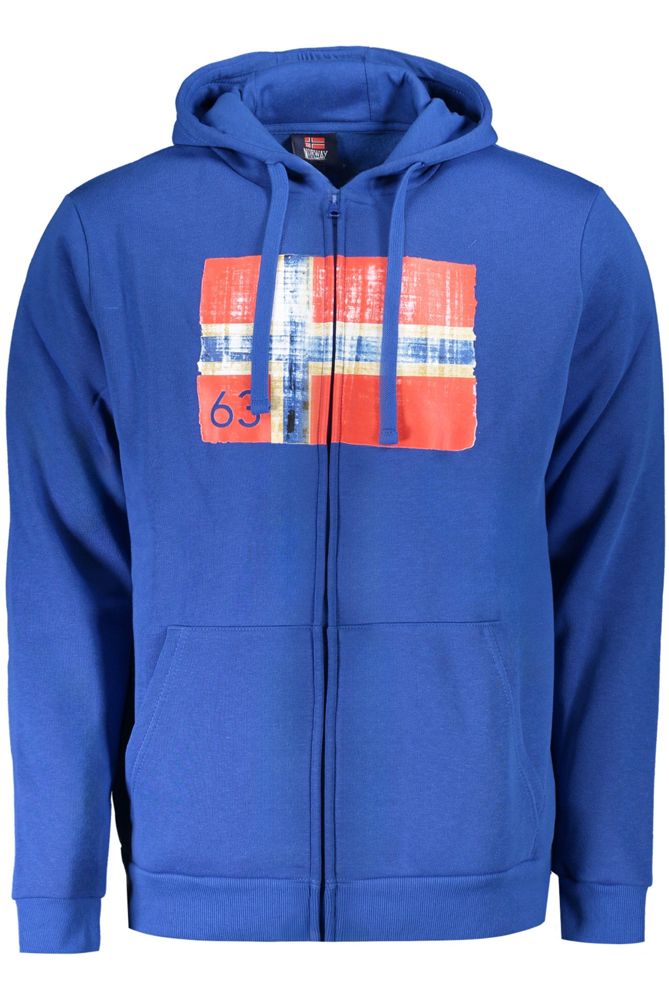 NORWAY 1963 MEN'S BLUE ZIP-UP SWEATSHIRT