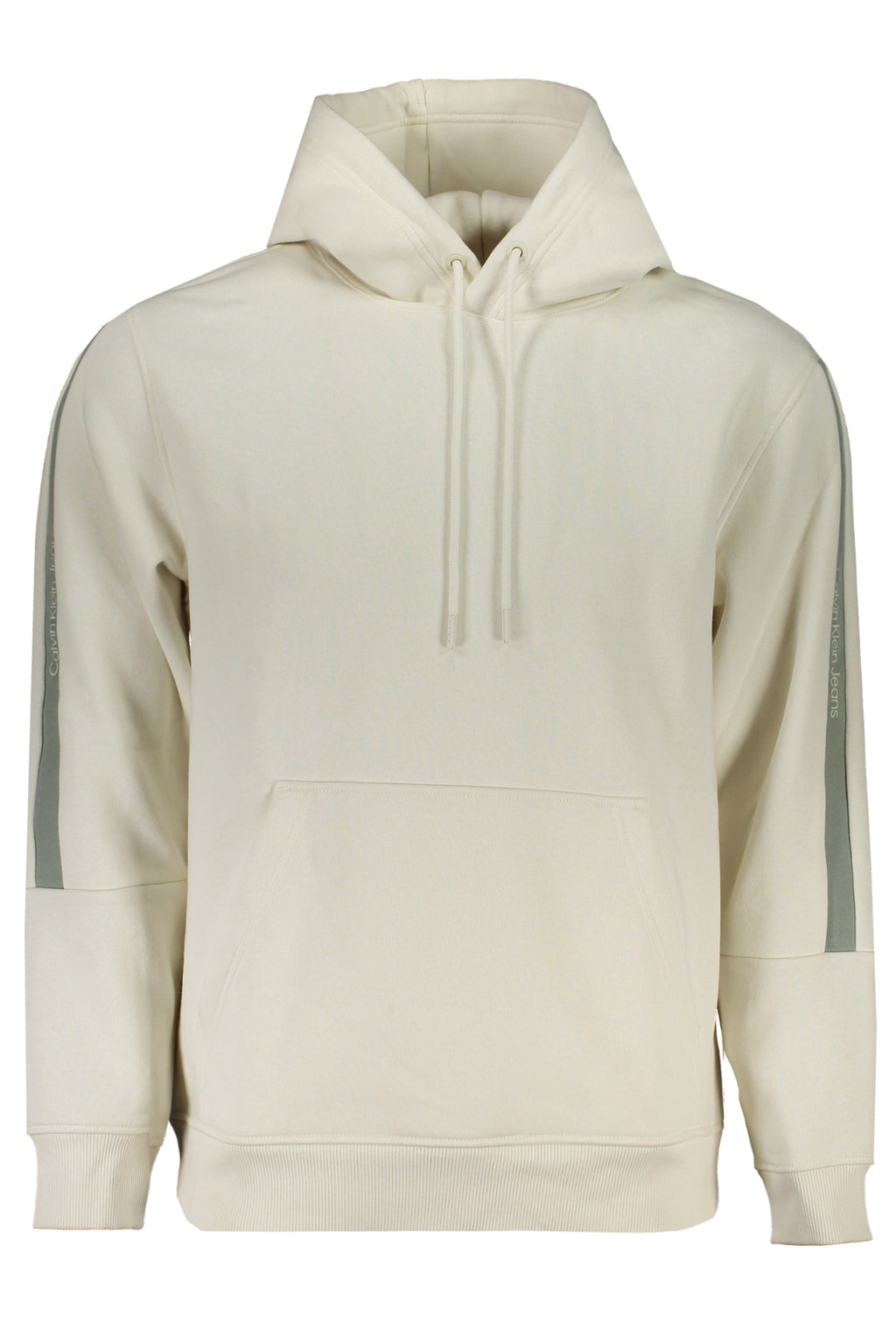 CALVIN KLEIN MEN'S WHITE ZIPLESS SWEATSHIRT