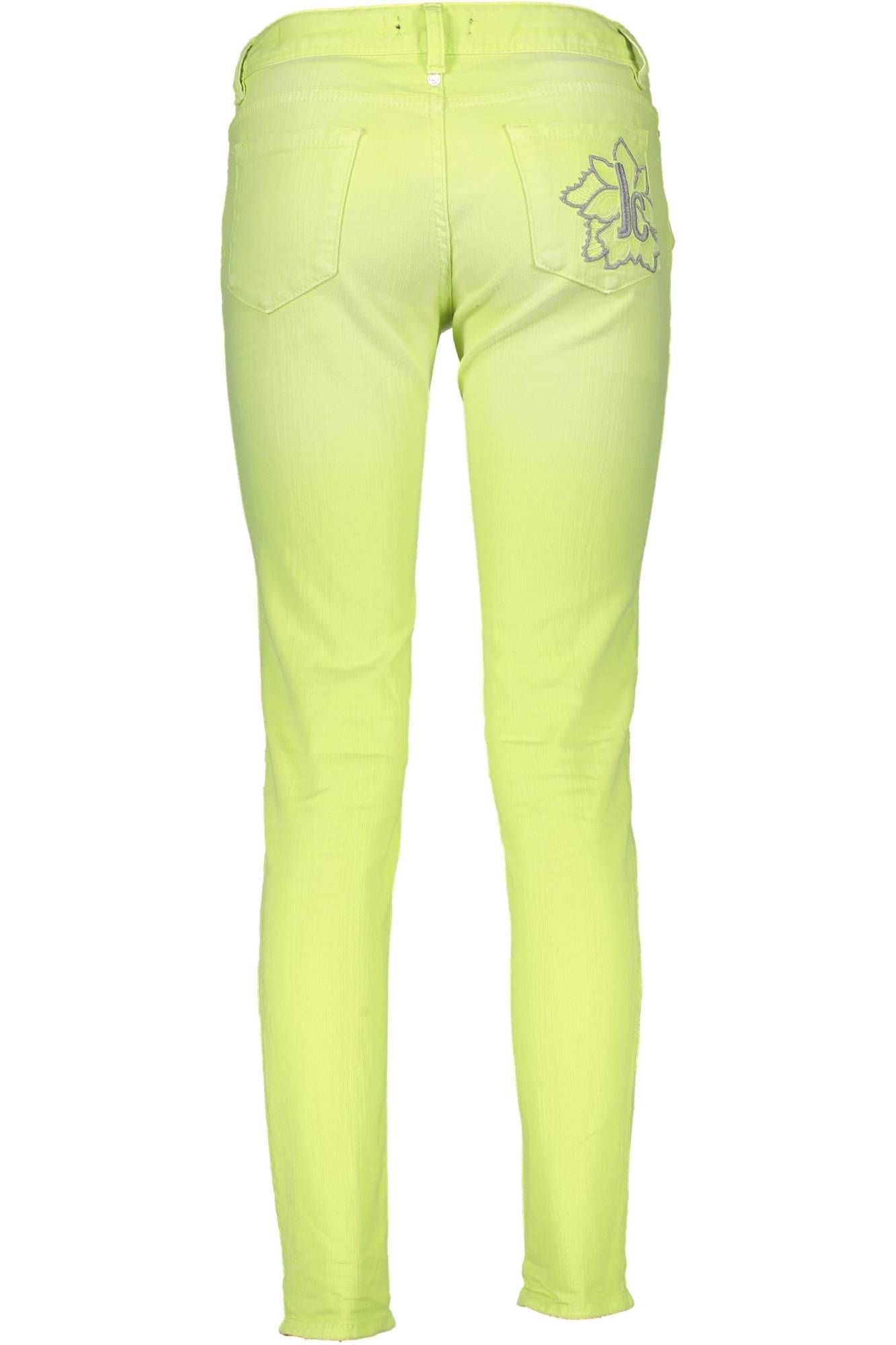 JUST CAVALLI YELLOW WOMEN'S TROUSERS