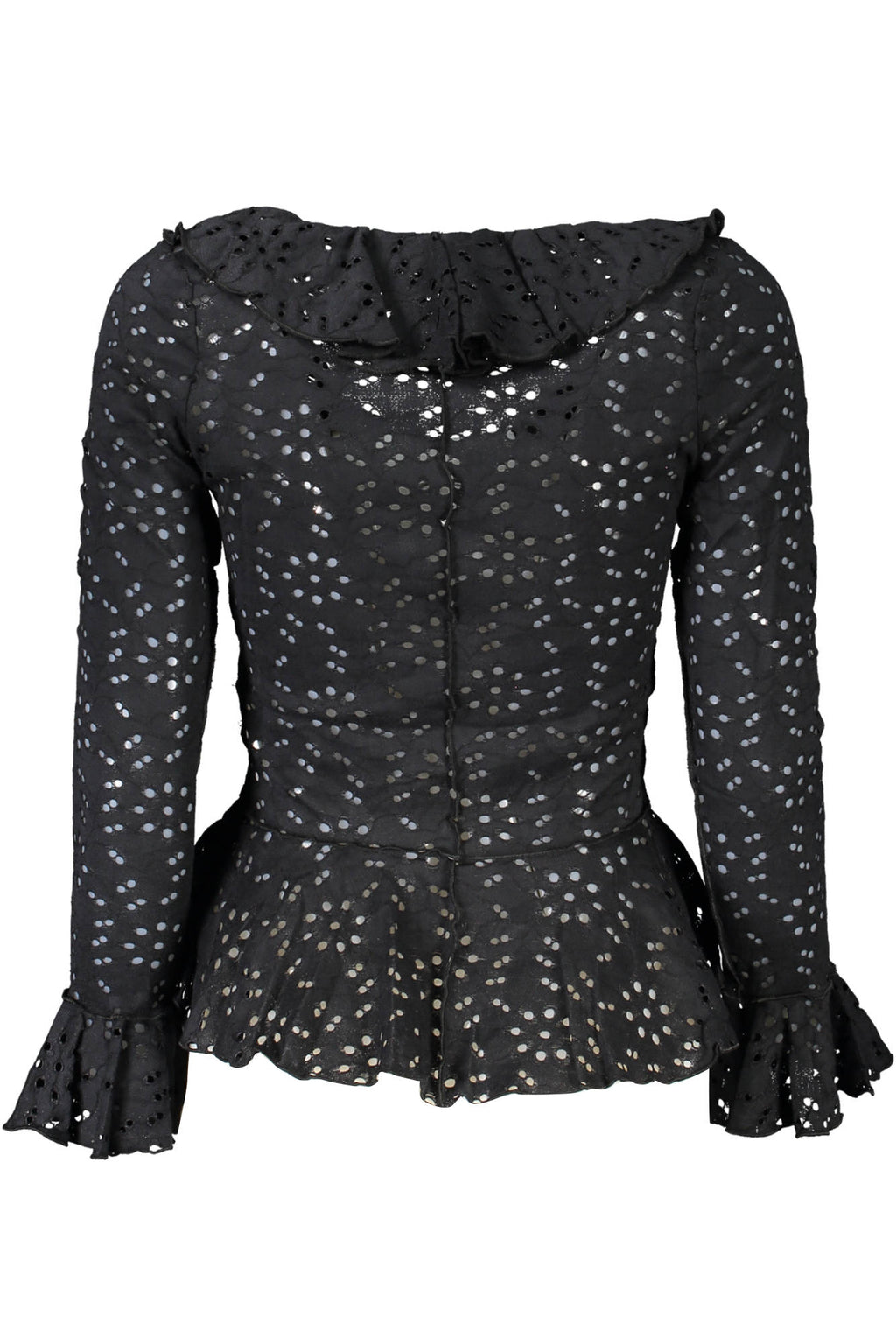DESIGUAL LONG SLEEVE SHIRT WOMEN BLACK
