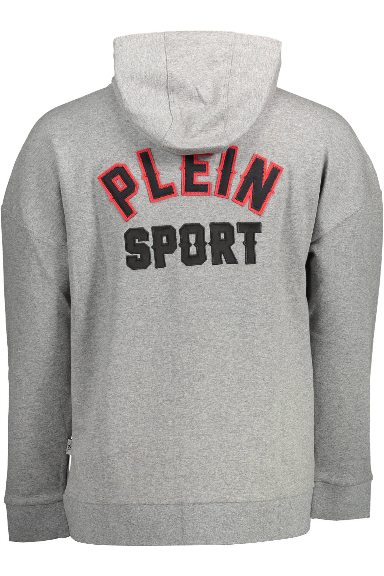 PLEIN SPORT SWEATSHIRT WITH ZIP MAN GRAY