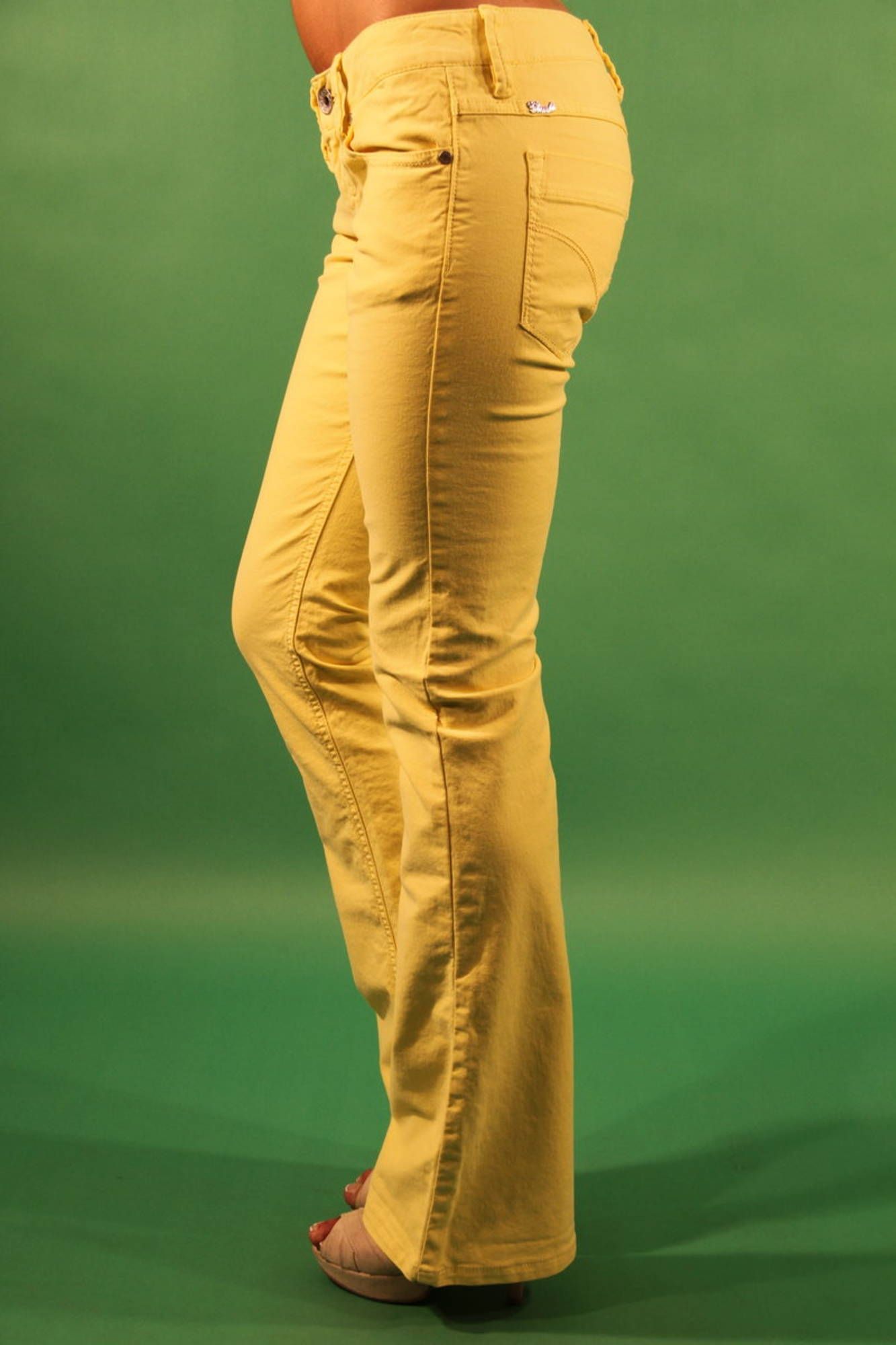 GAUDÌ YELLOW WOMEN'S TROUSERS