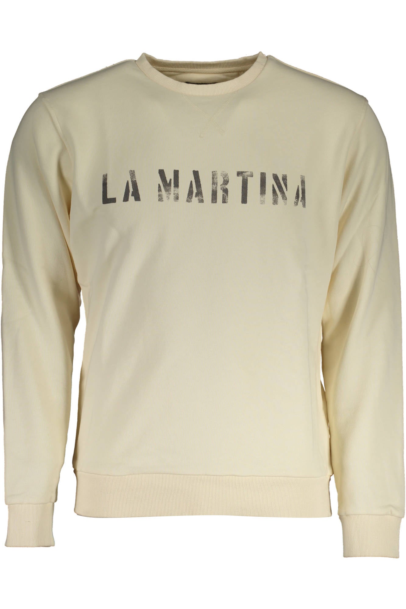 LA MARTINA WHITE MEN'S SWEATSHIRT WITHOUT ZIP
