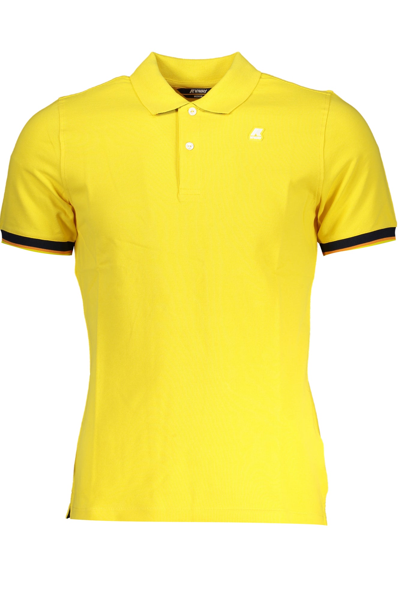K-WAY YELLOW MEN'S SHORT SLEEVED POLO SHIRT