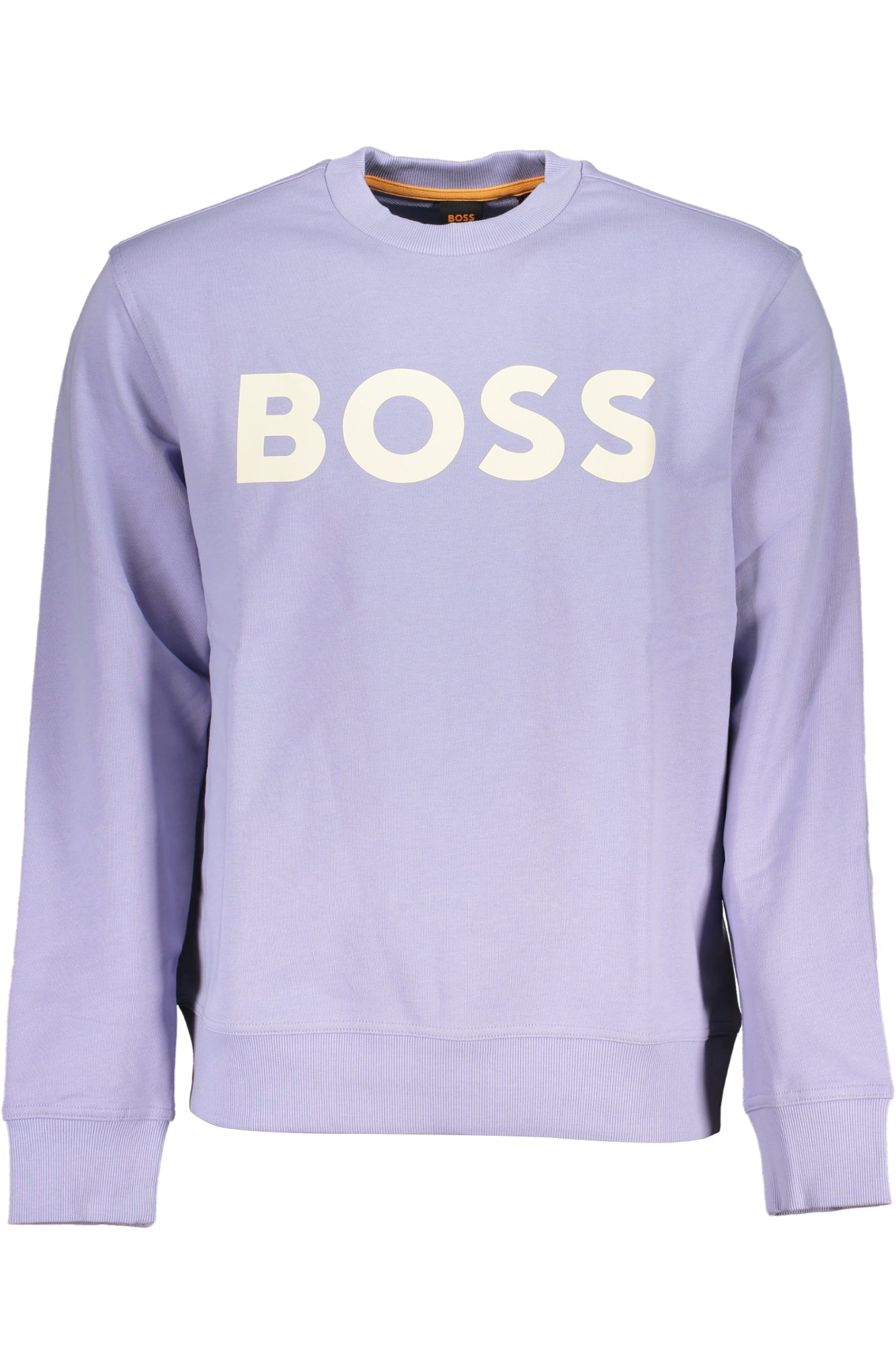 HUGO BOSS MEN'S PURPLE ZIPLESS SWEATSHIRT