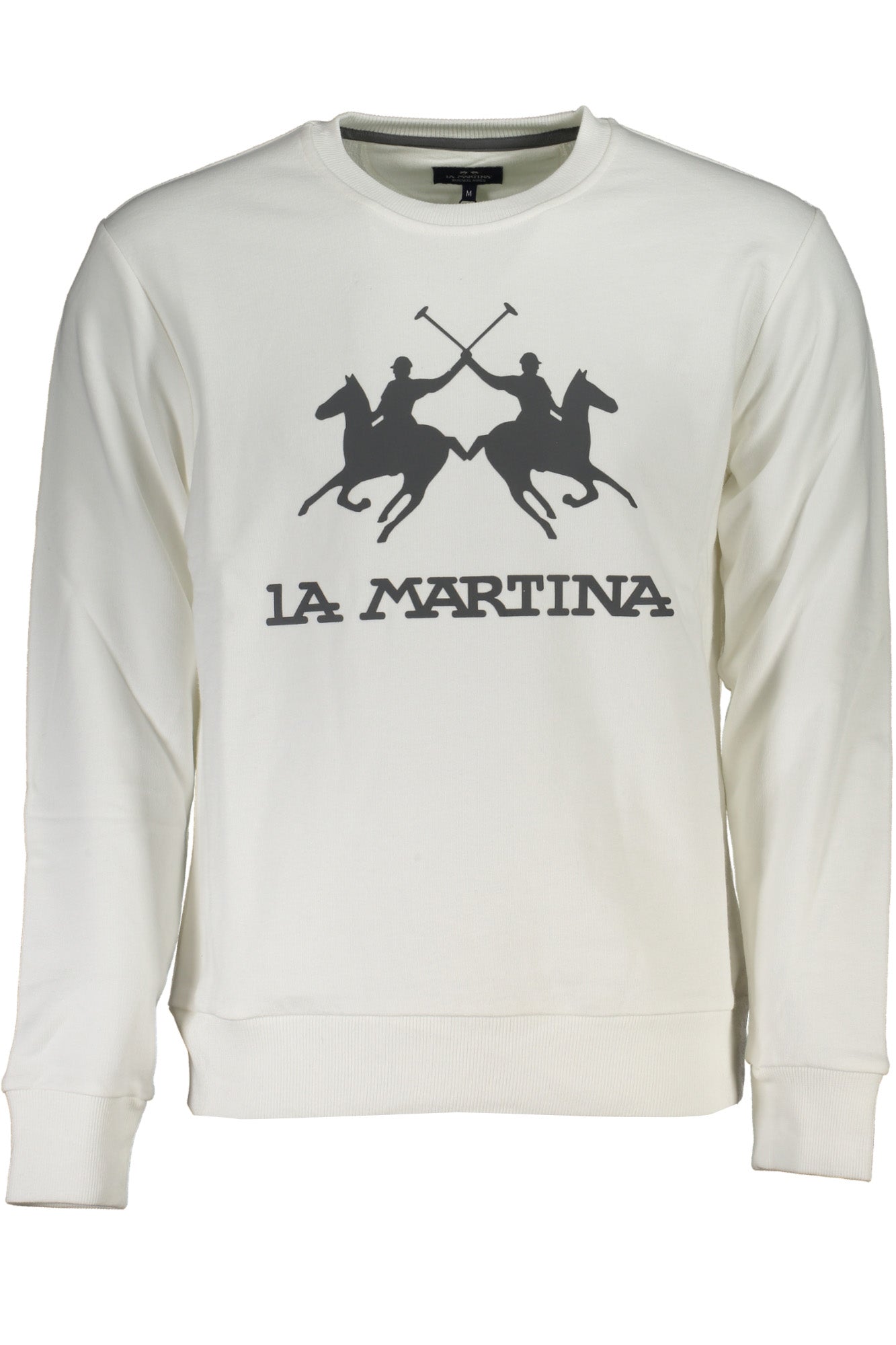 LA MARTINA MEN'S WHITE ZIPLESS SWEATSHIRT