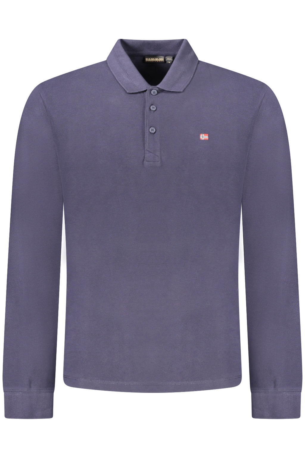 NAPAPIJRI MEN'S LONG-SLEEVED POLO SHIRT, BLUE