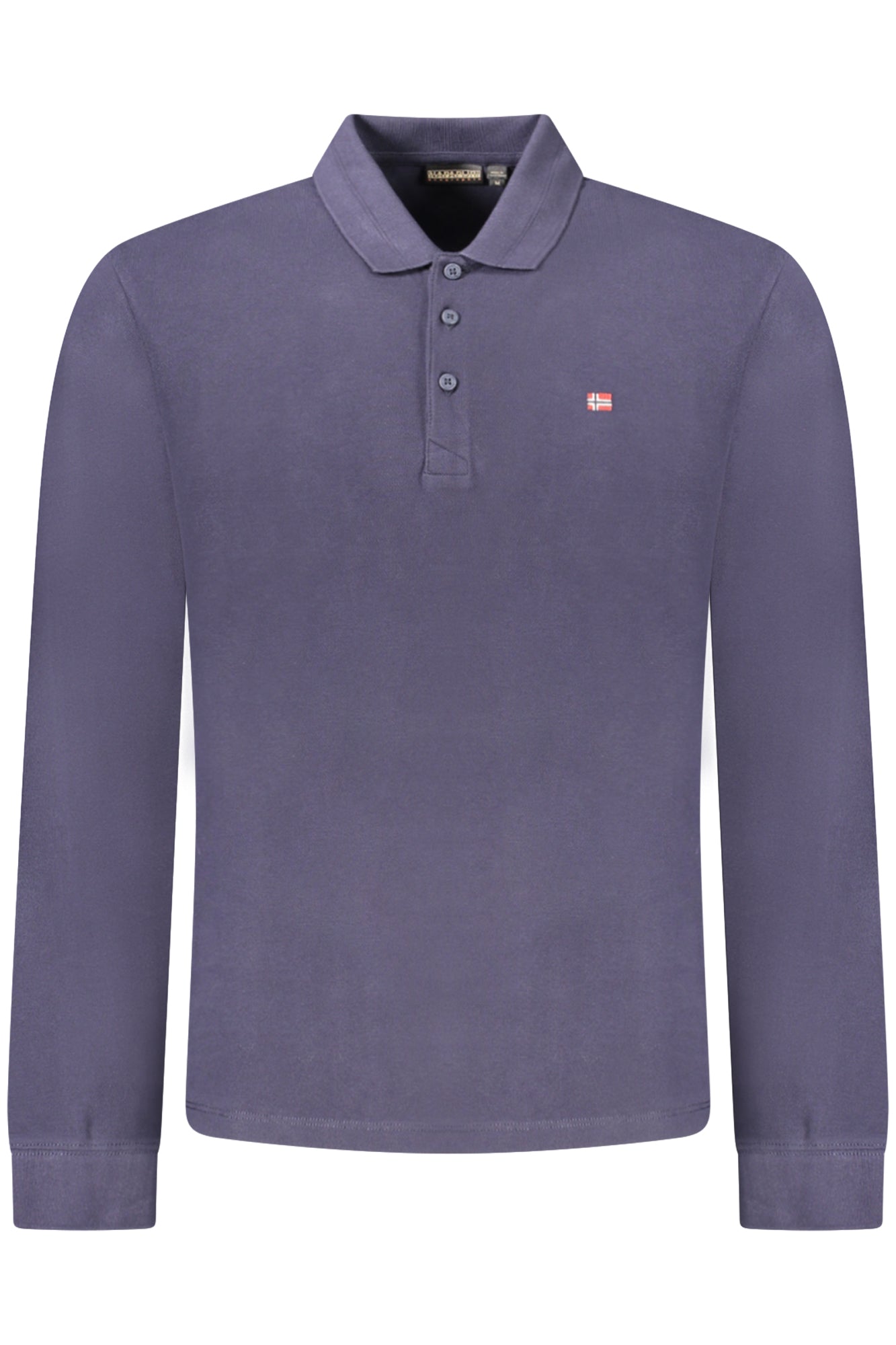 NAPAPIJRI MEN'S LONG-SLEEVED POLO SHIRT, BLUE
