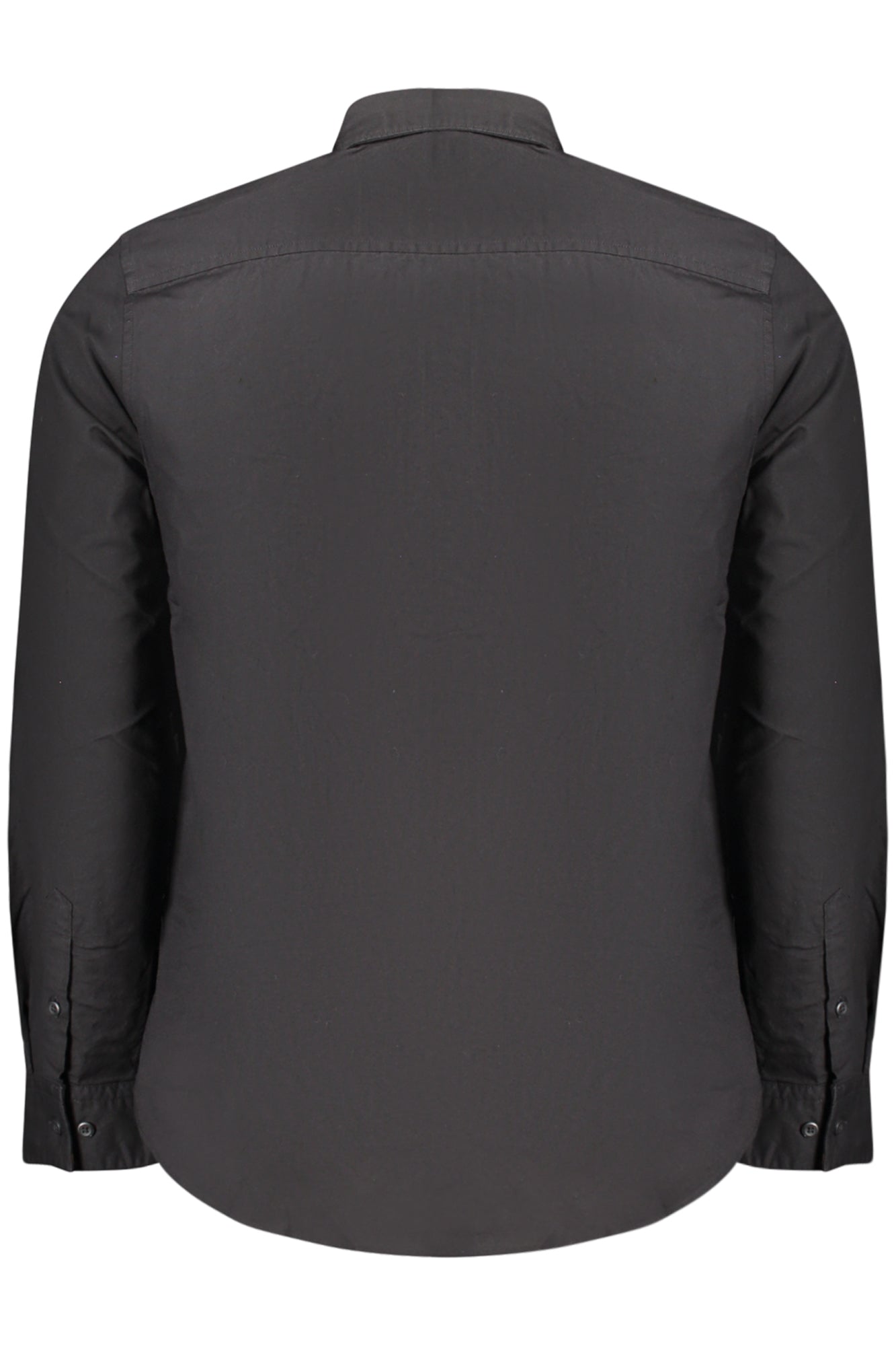 CALVIN KLEIN MEN'S LONG-SLEEVED SHIRT BLACK