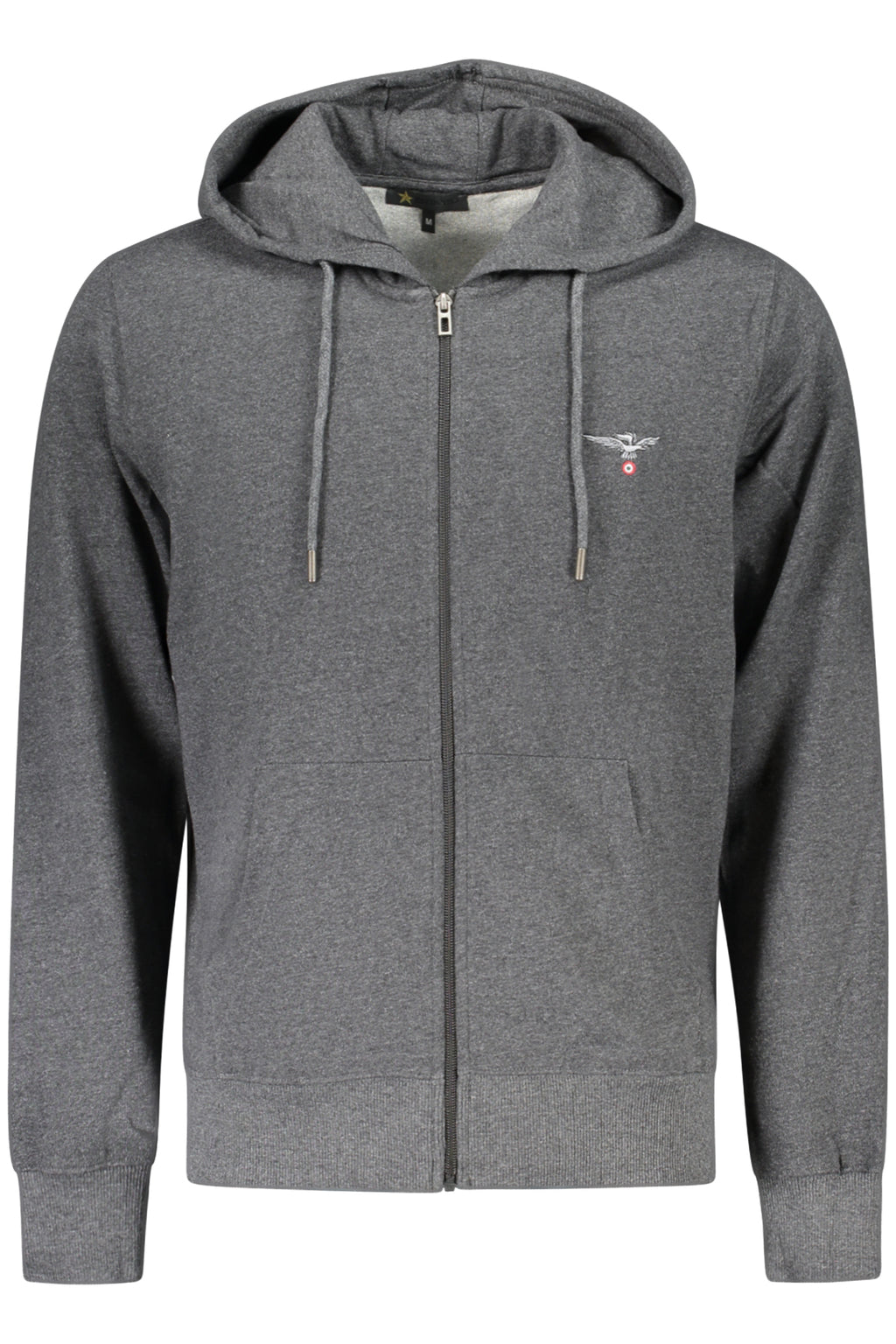 MILITARY ACADEMY MEN'S GRAY ZIP-UP SWEATSHIRT