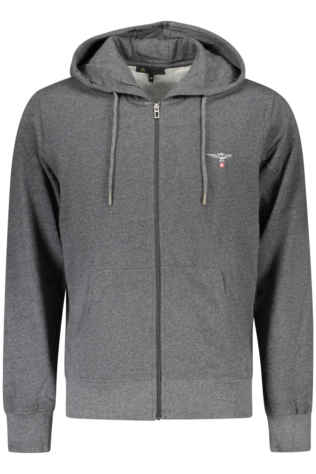 MILITARY ACADEMY MEN'S GRAY ZIP-UP SWEATSHIRT