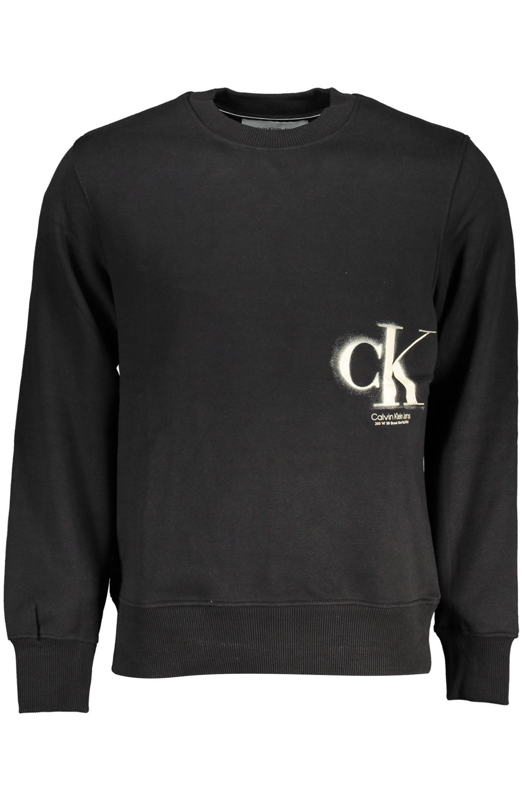 CALVIN KLEIN SWEATSHIRT WITHOUT ZIP BLACK MAN