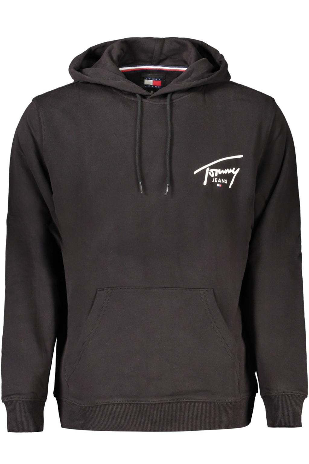 TOMMY HILFIGER MEN'S BLACK ZIP-UP SWEATSHIRT