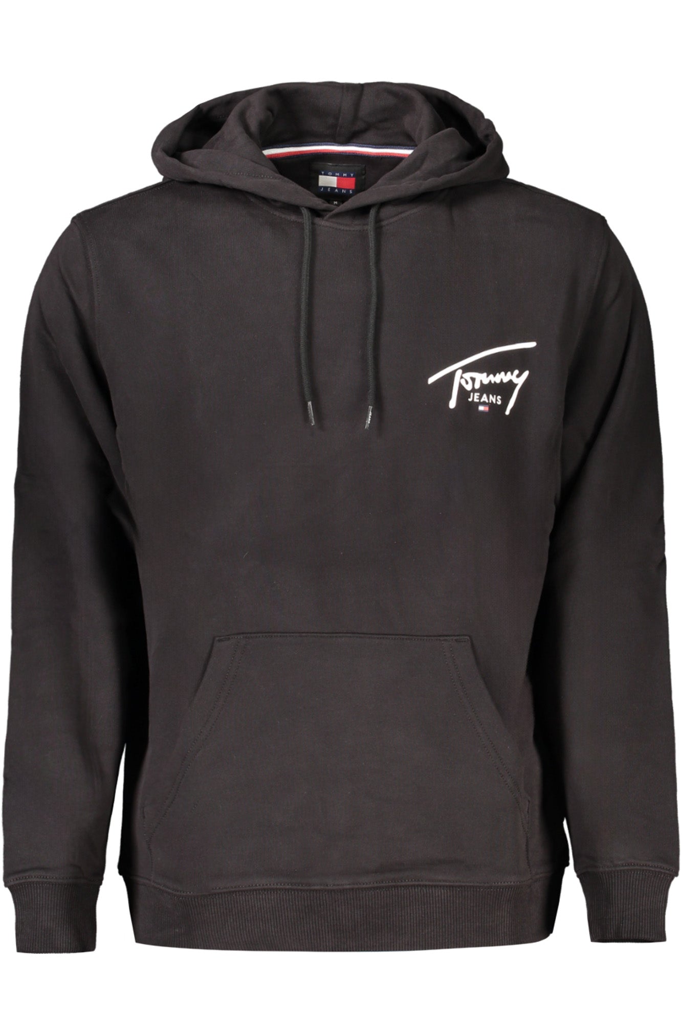 TOMMY HILFIGER MEN'S BLACK ZIP-UP SWEATSHIRT