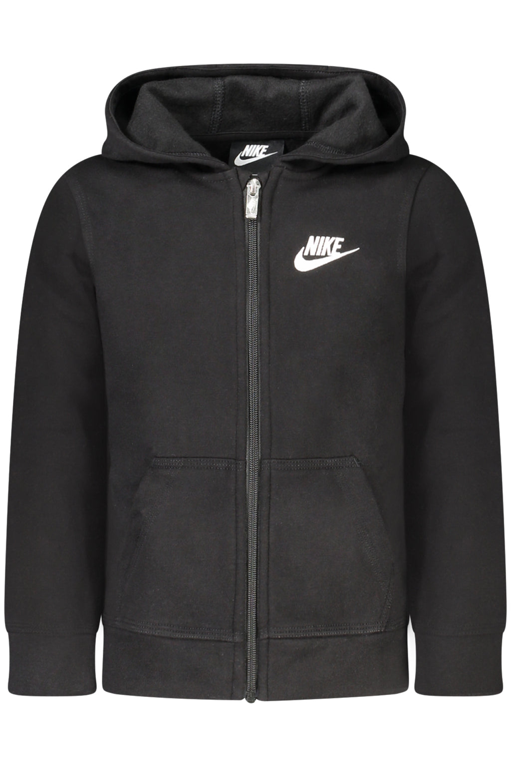 NIKE KIDS' BLACK ZIP-UP SWEATSHIRT