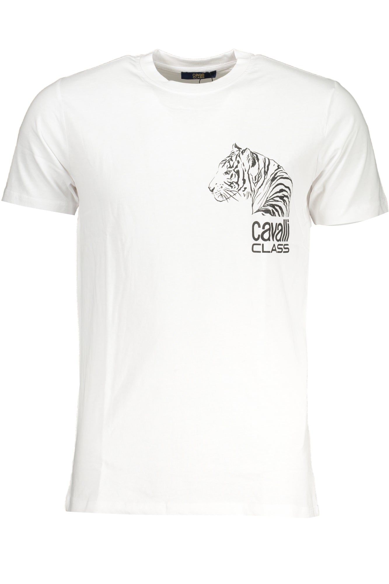 CAVALLI CLASS MEN'S SHORT SLEEVED T-SHIRT WHITE