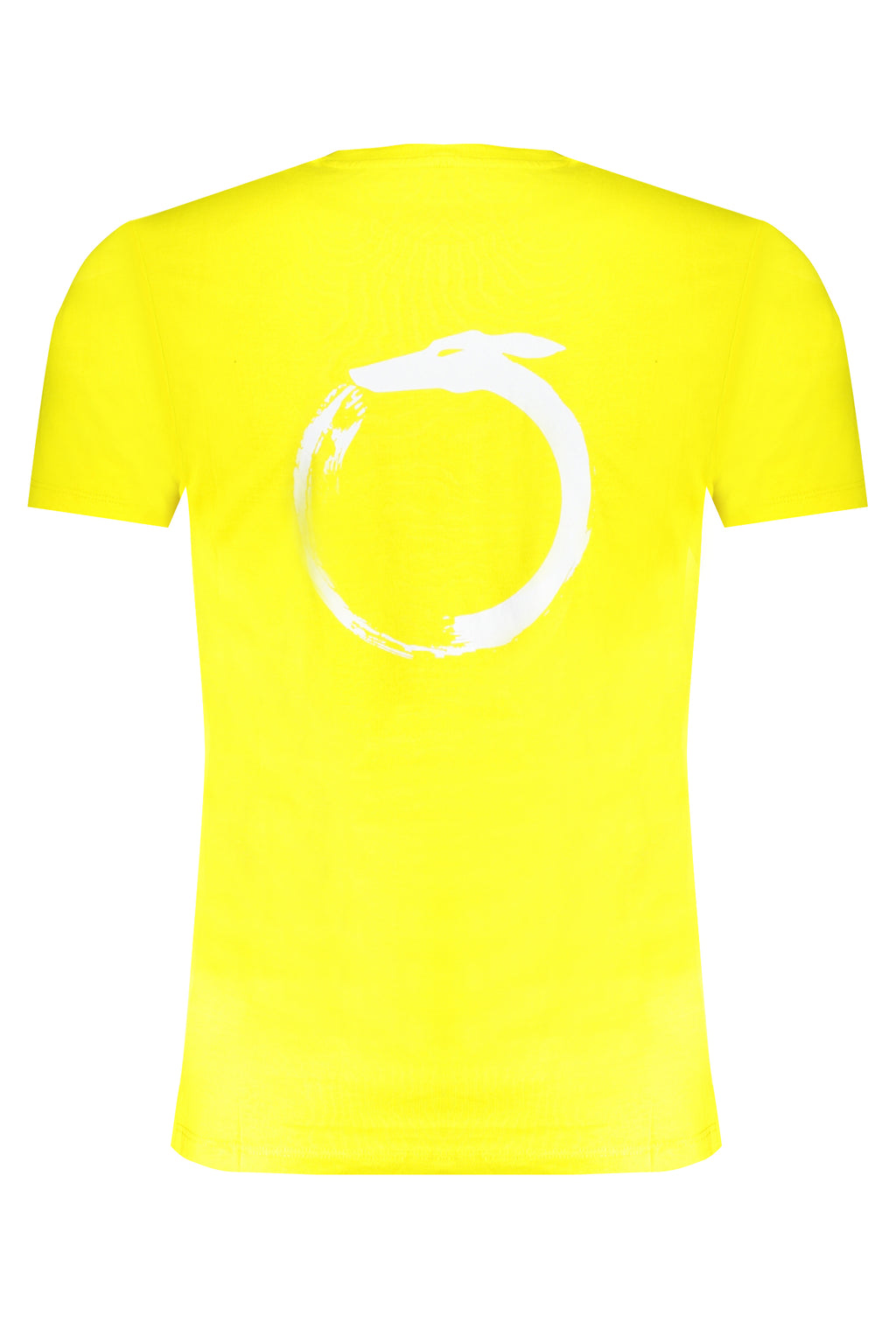 TRUSSARDI YELLOW MEN'S SHORT SLEEVED T-SHIRT