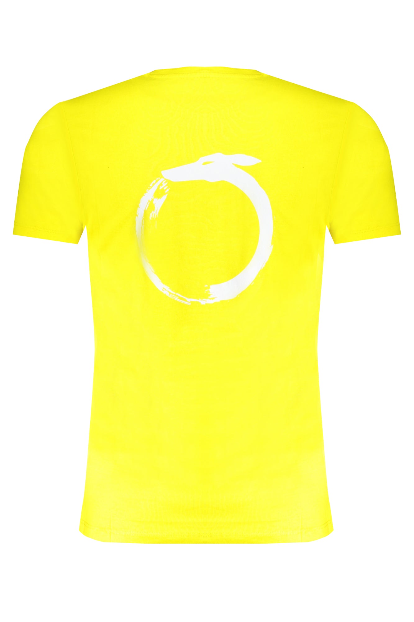 TRUSSARDI YELLOW MEN'S SHORT SLEEVED T-SHIRT