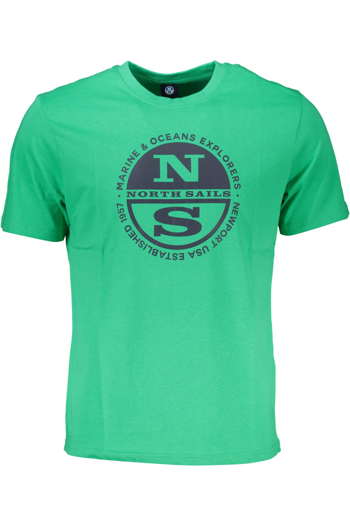 NORTH SAILS GREEN MEN'S SHORT SLEEVED T-SHIRT