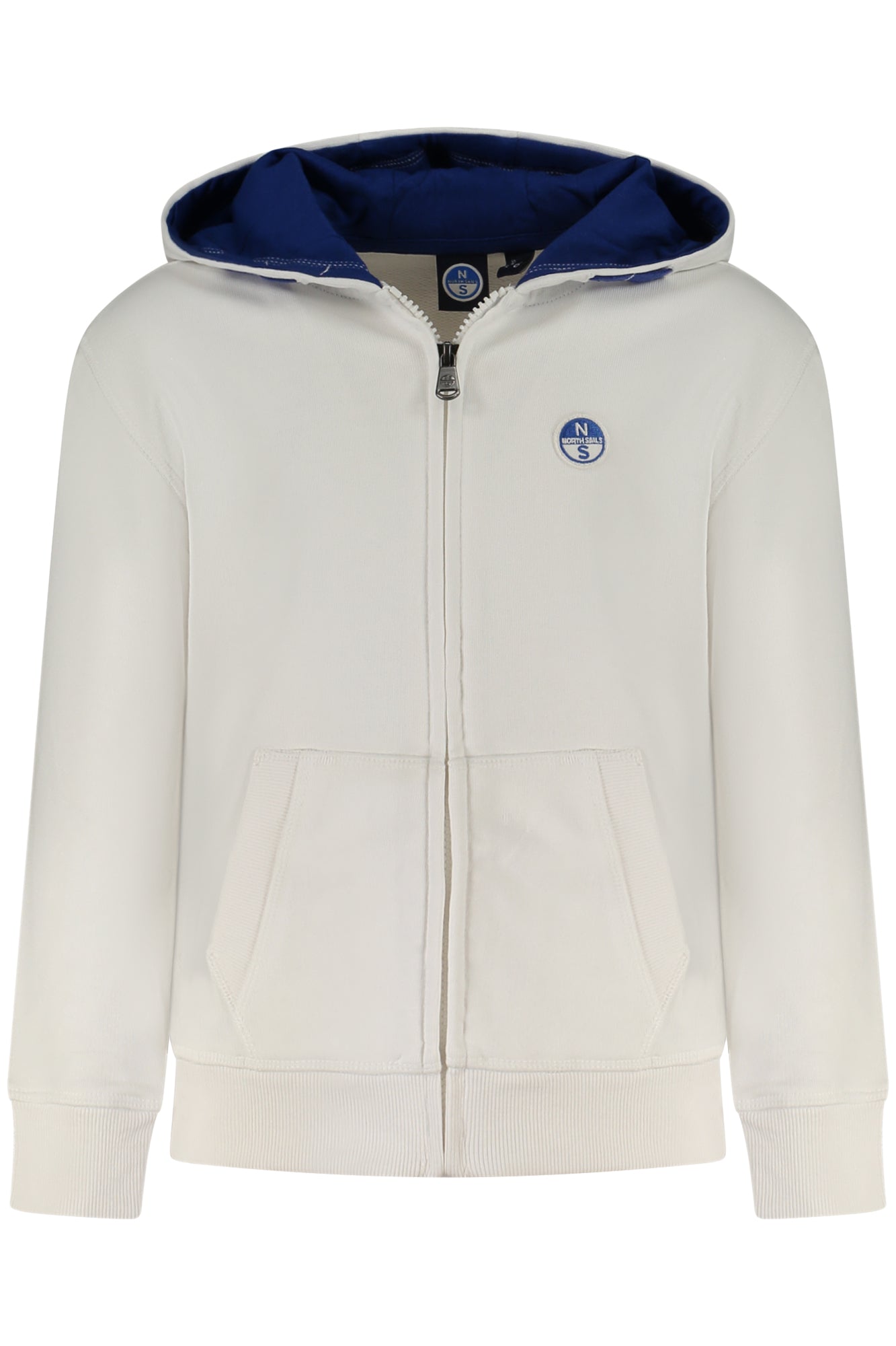 NORTH SAILS KIDS' ZIP-UP SWEATSHIRT WHITE