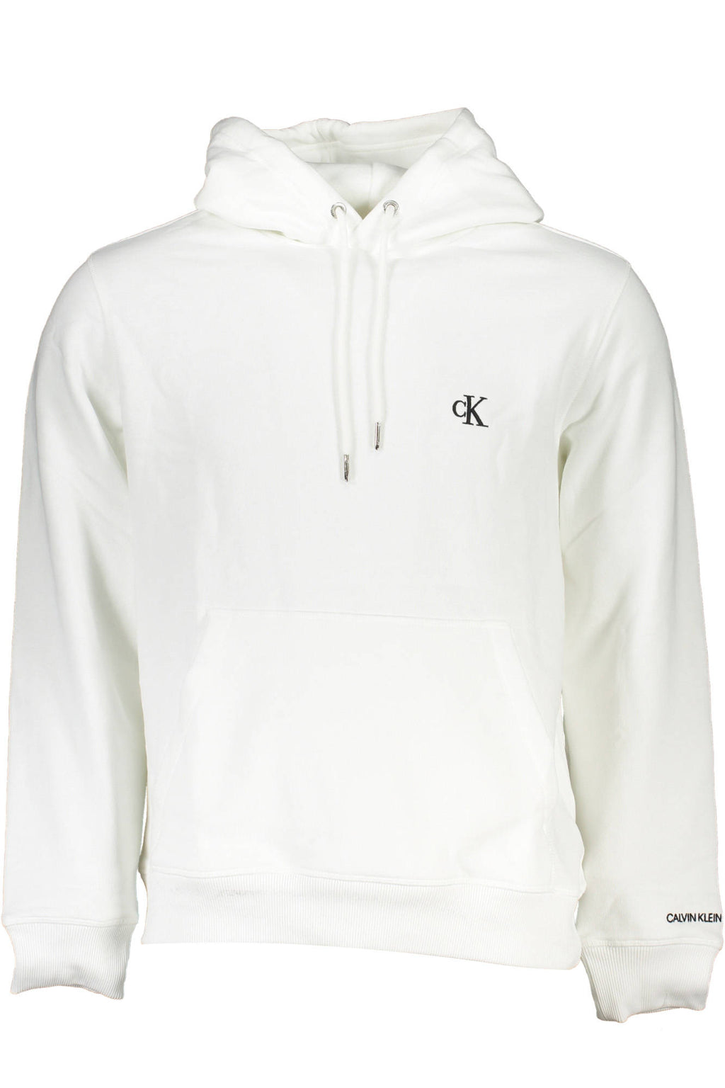 CALVIN KLEIN MEN'S WHITE ZIPLESS SWEATSHIRT