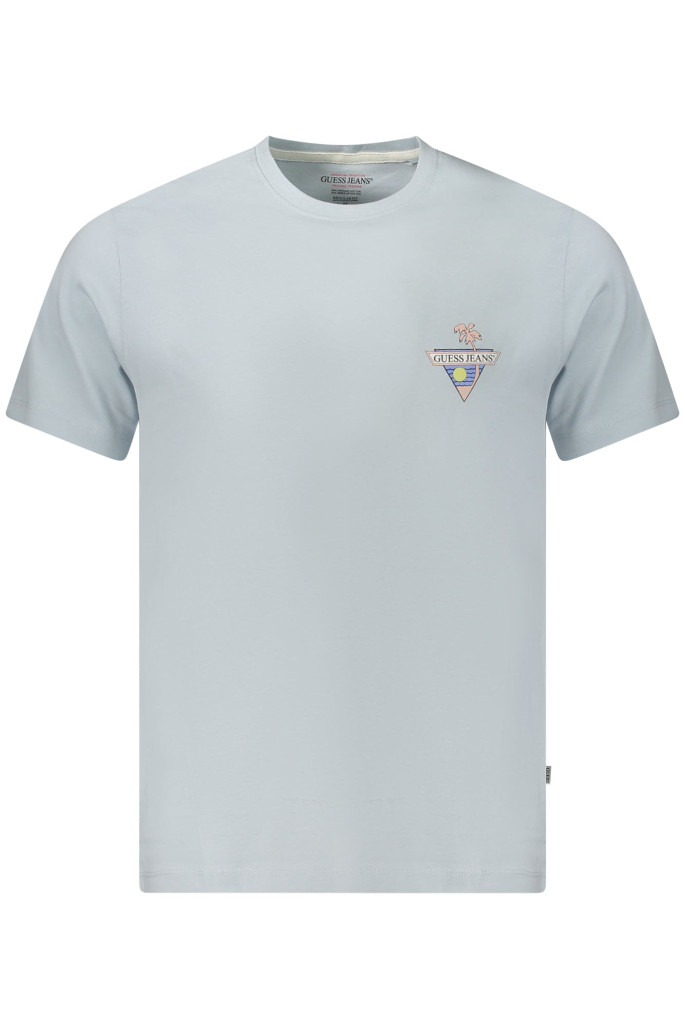 GUESS JEANS SHORT SLEEVE T-SHIRT MEN BLUE