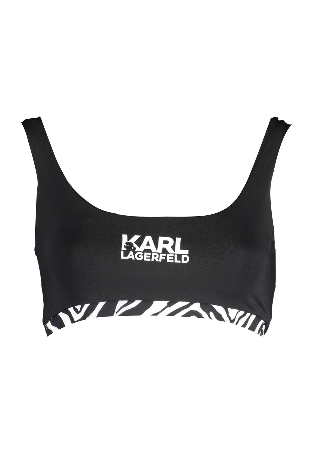 KARL LAGERFELD BEACHWEAR SWIMSUIT TOP WOMEN BLACK