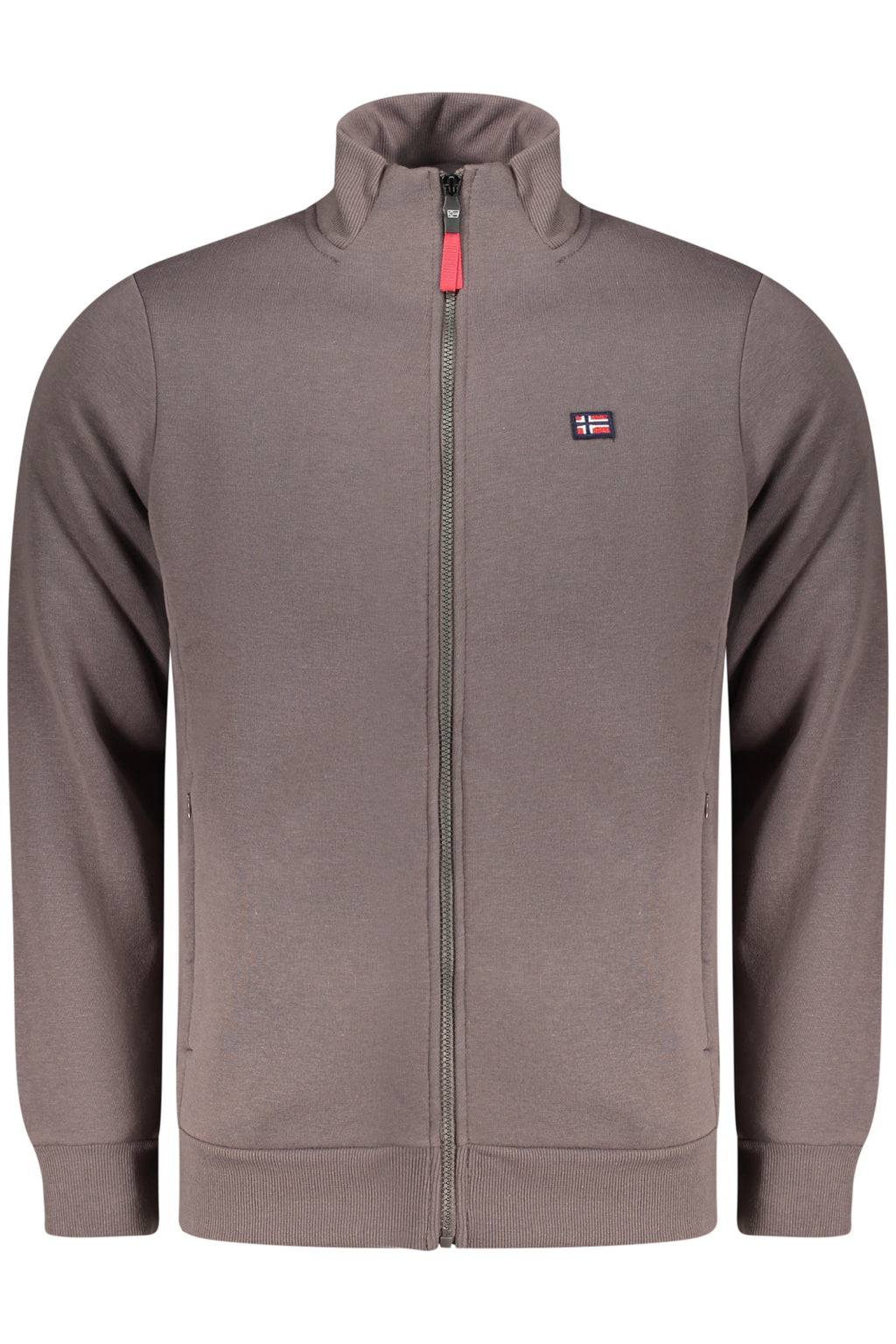 NORWAY 1963 MEN'S BROWN ZIP-UP SWEATSHIRT