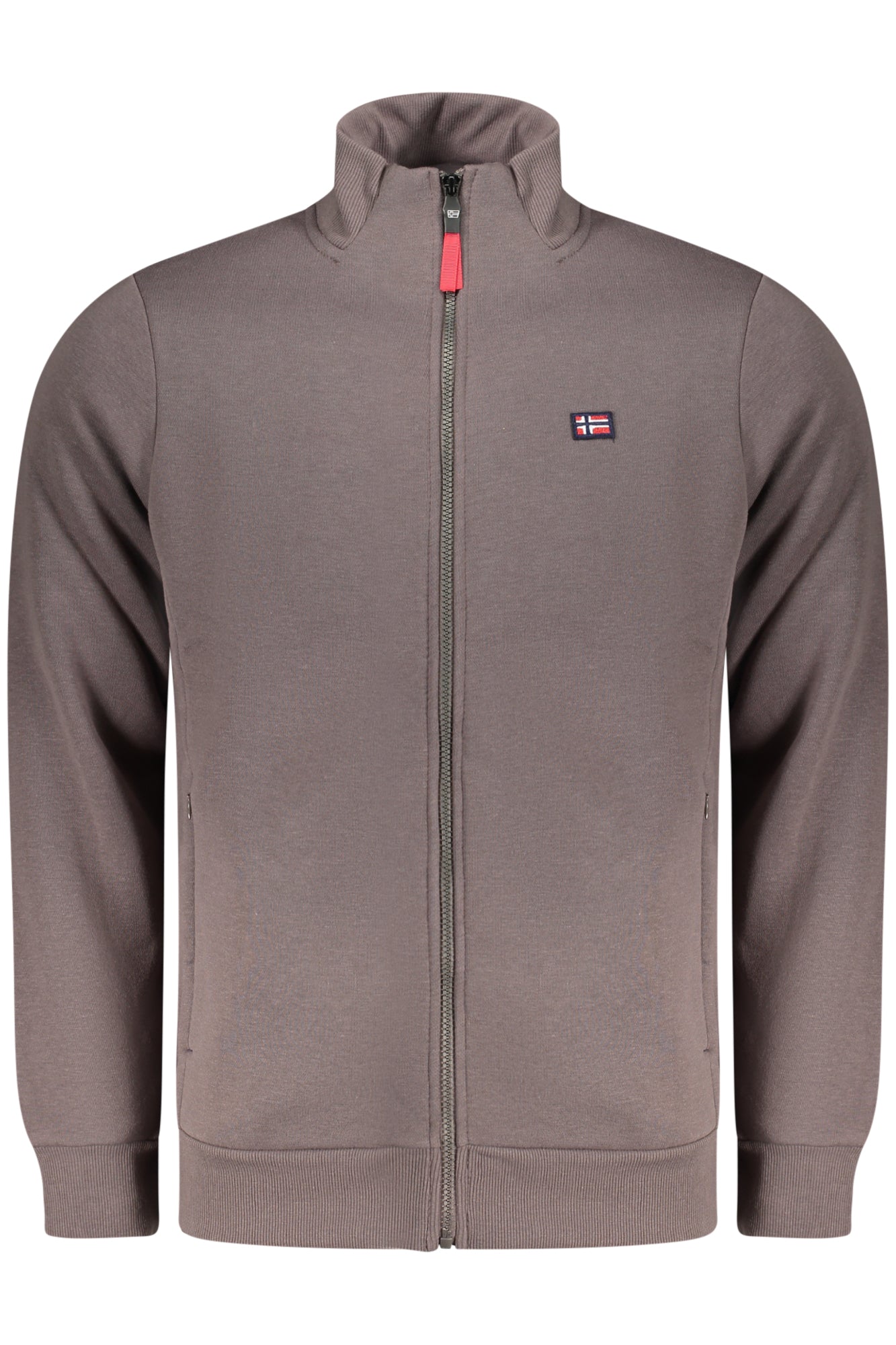 NORWAY 1963 MEN'S BROWN ZIP-UP SWEATSHIRT