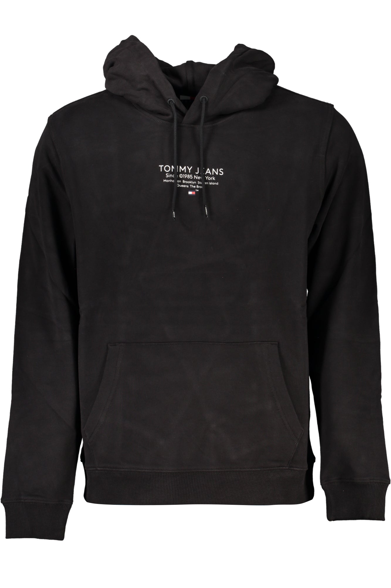 TOMMY HILFIGER MEN'S BLACK ZIPLESS SWEATSHIRT