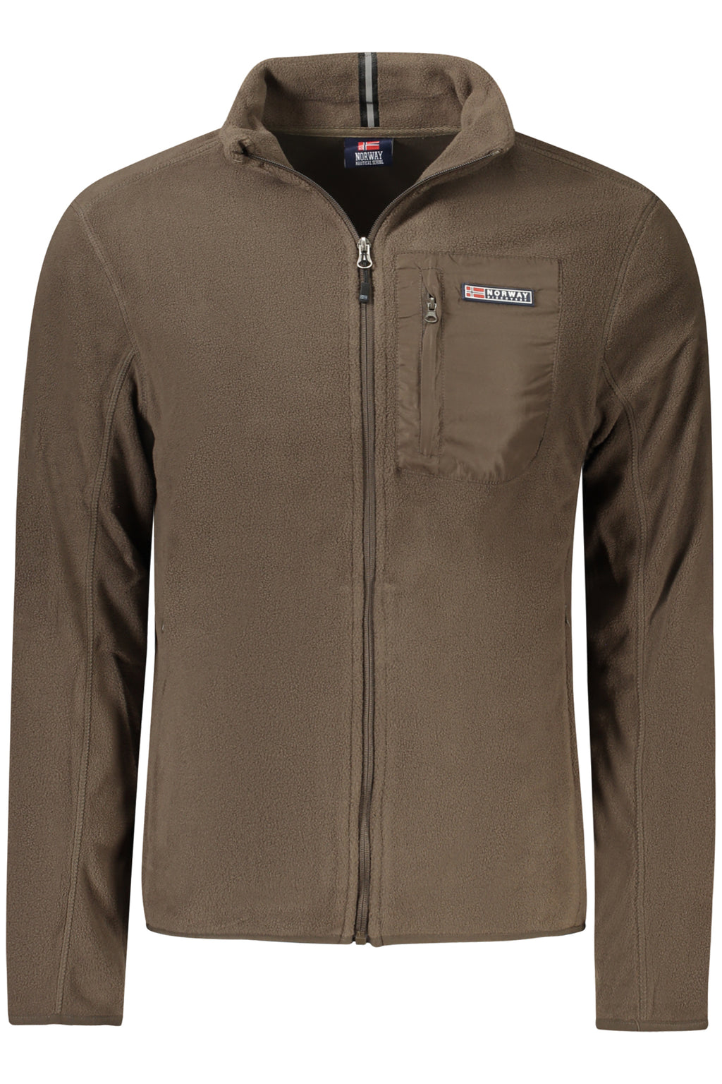 NORWAY 1963 MEN'S BROWN ZIP-UP SWEATSHIRT